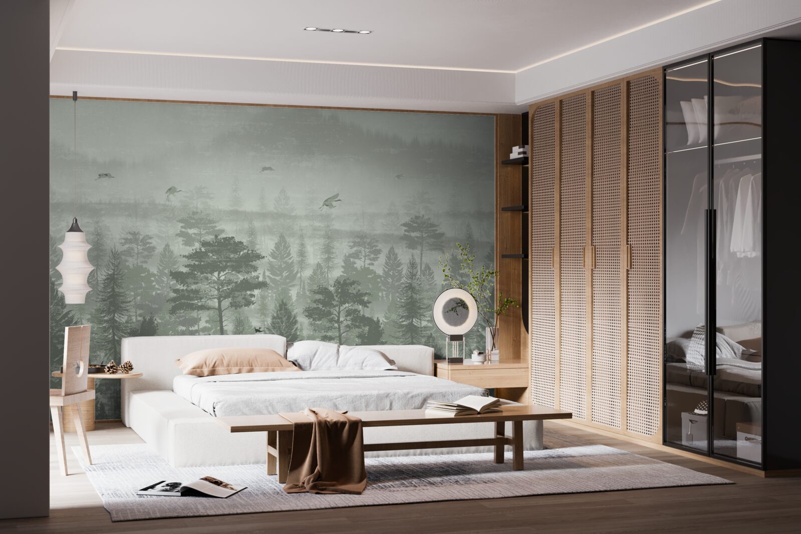 Fotobehang regenwoud tijdens periodes van hevige regenval