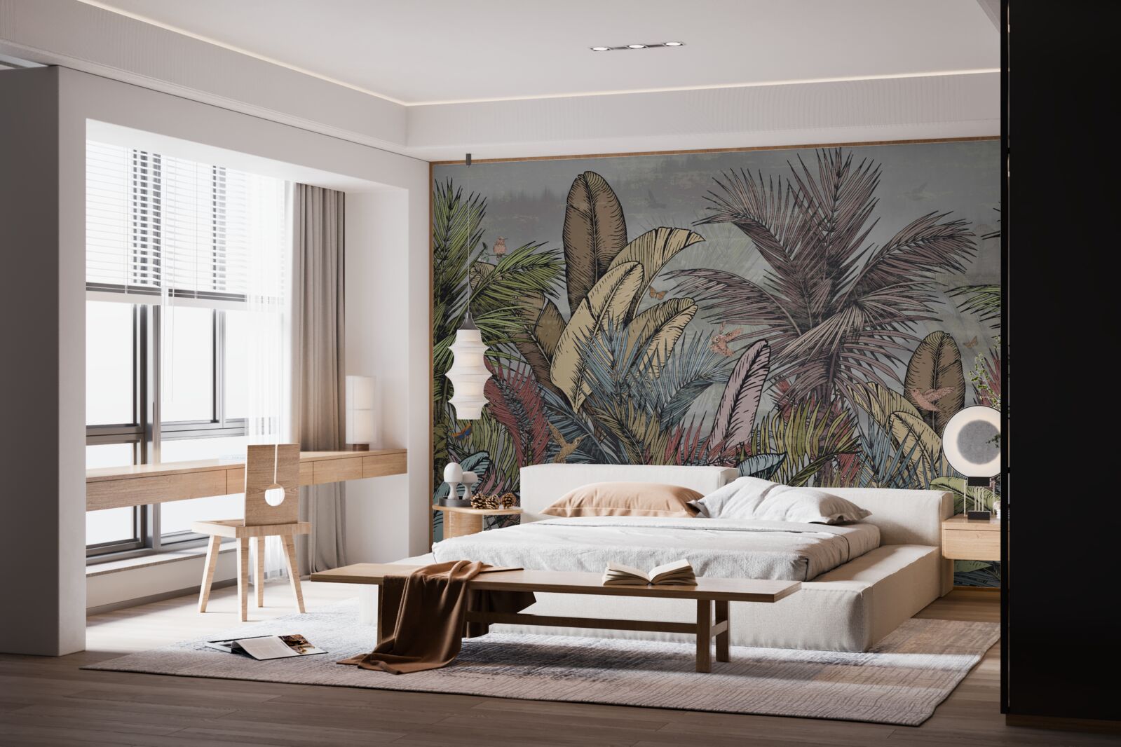 Fotobehang exotische flora van de tropen