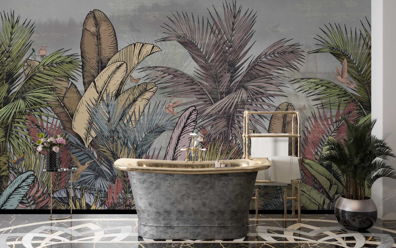 Fotobehang exotische flora van de tropen