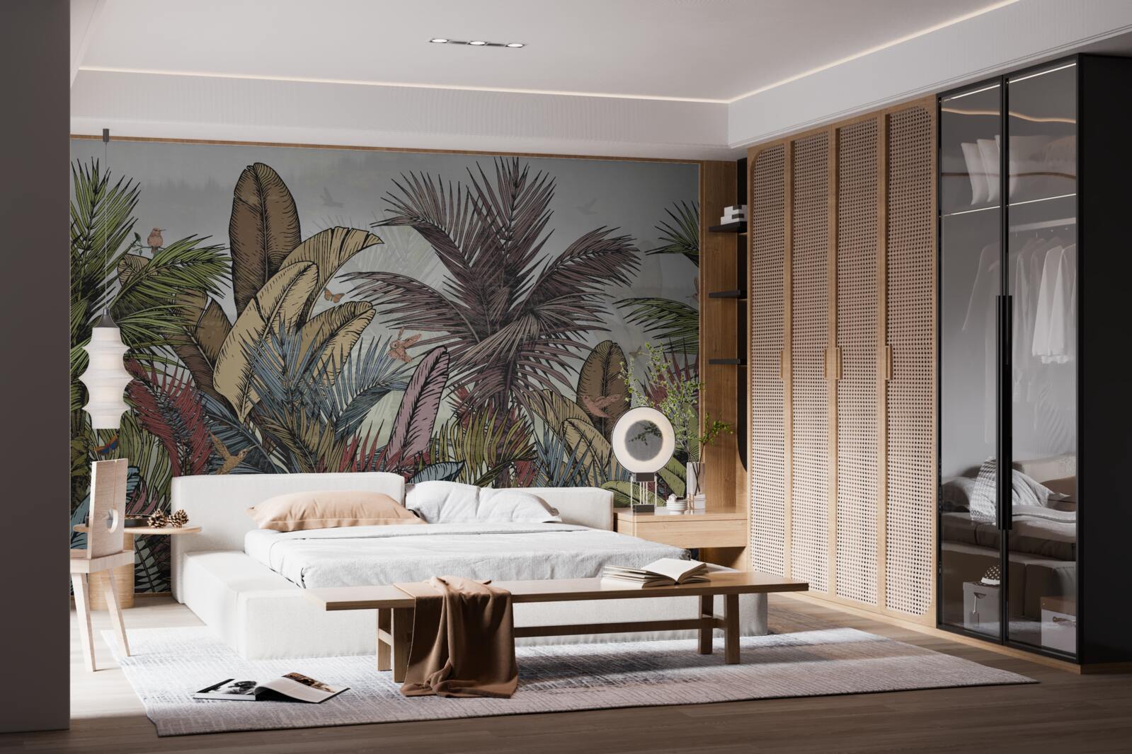 Fotobehang exotische tropische flora