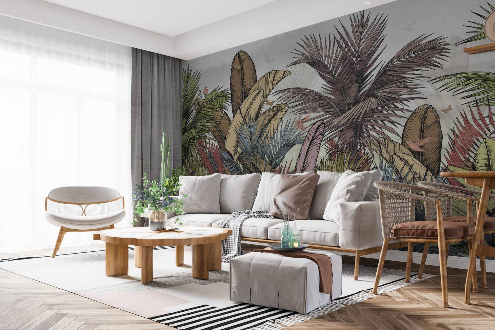 Fotobehang exotische tropische flora