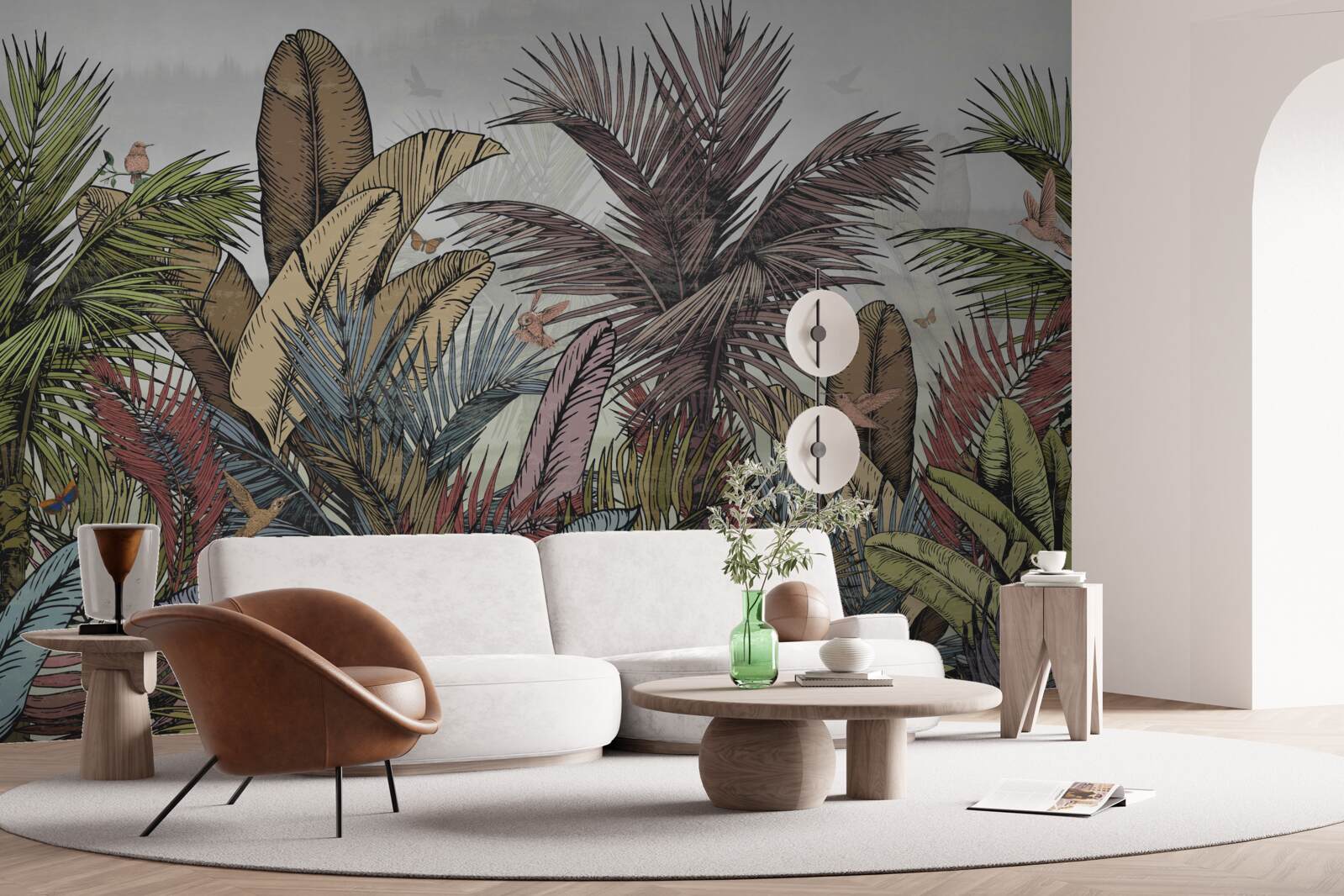 Fotobehang exotische tropische flora