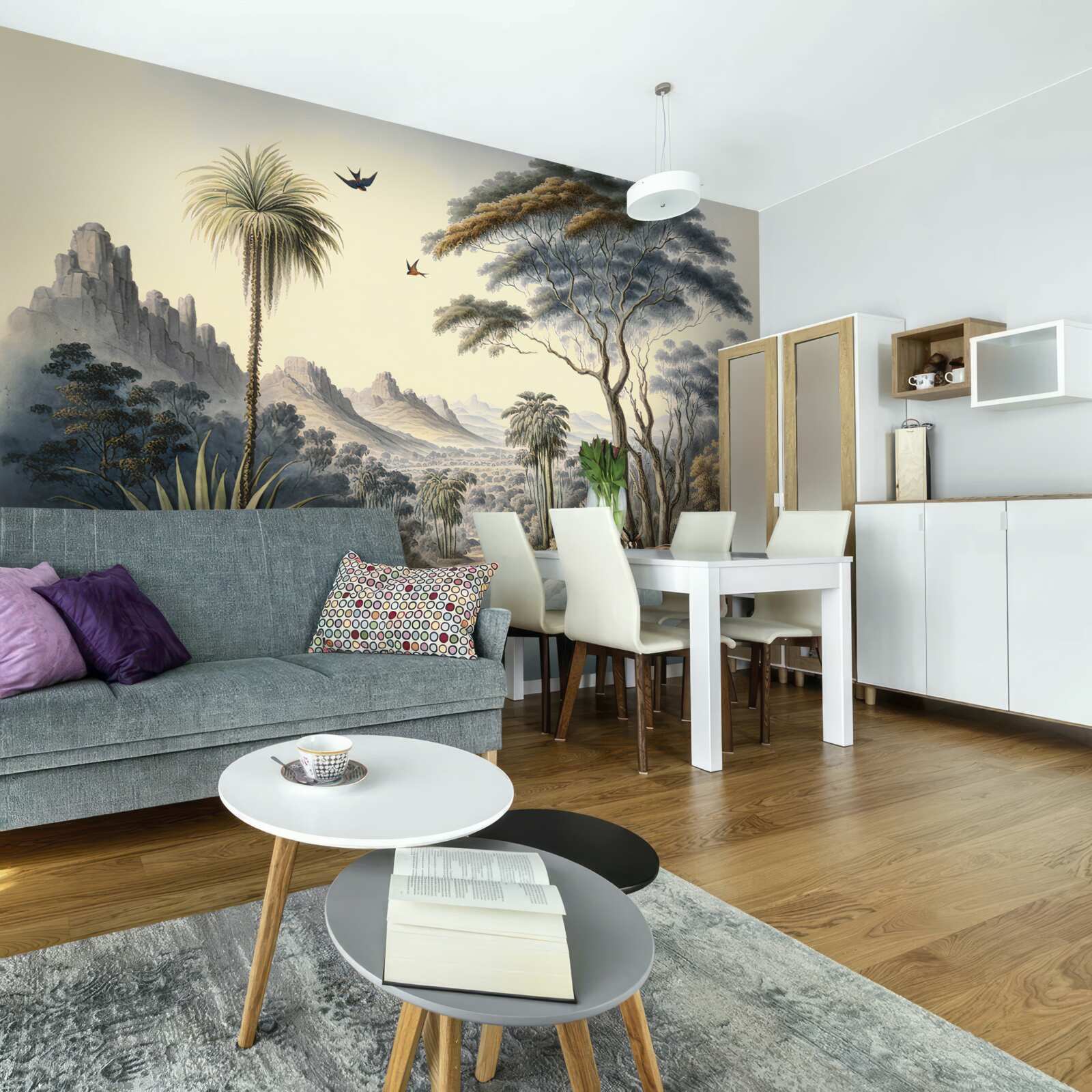 Fotobehang een familie herten woont hier