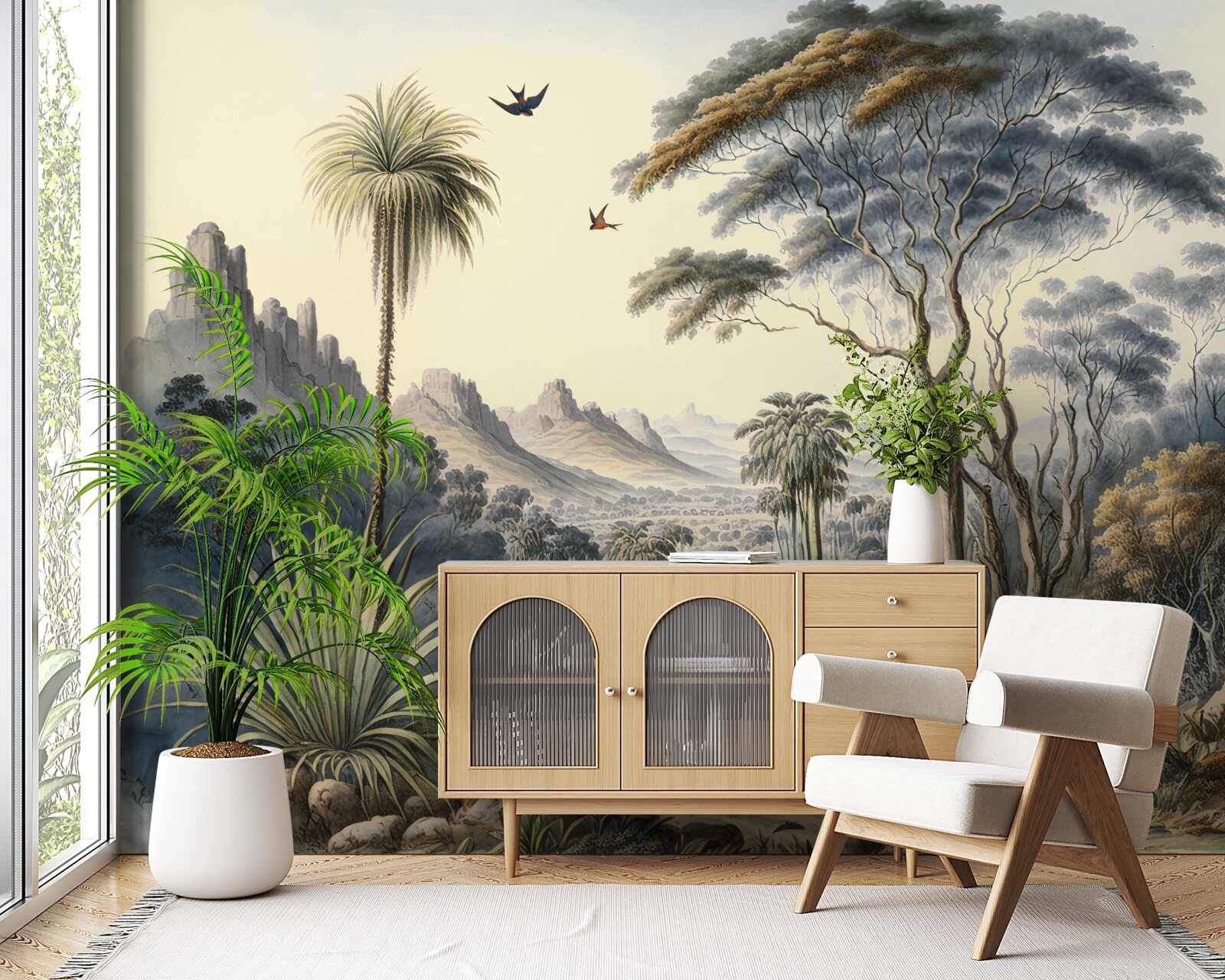 Fotobehang een familie herten woont hier