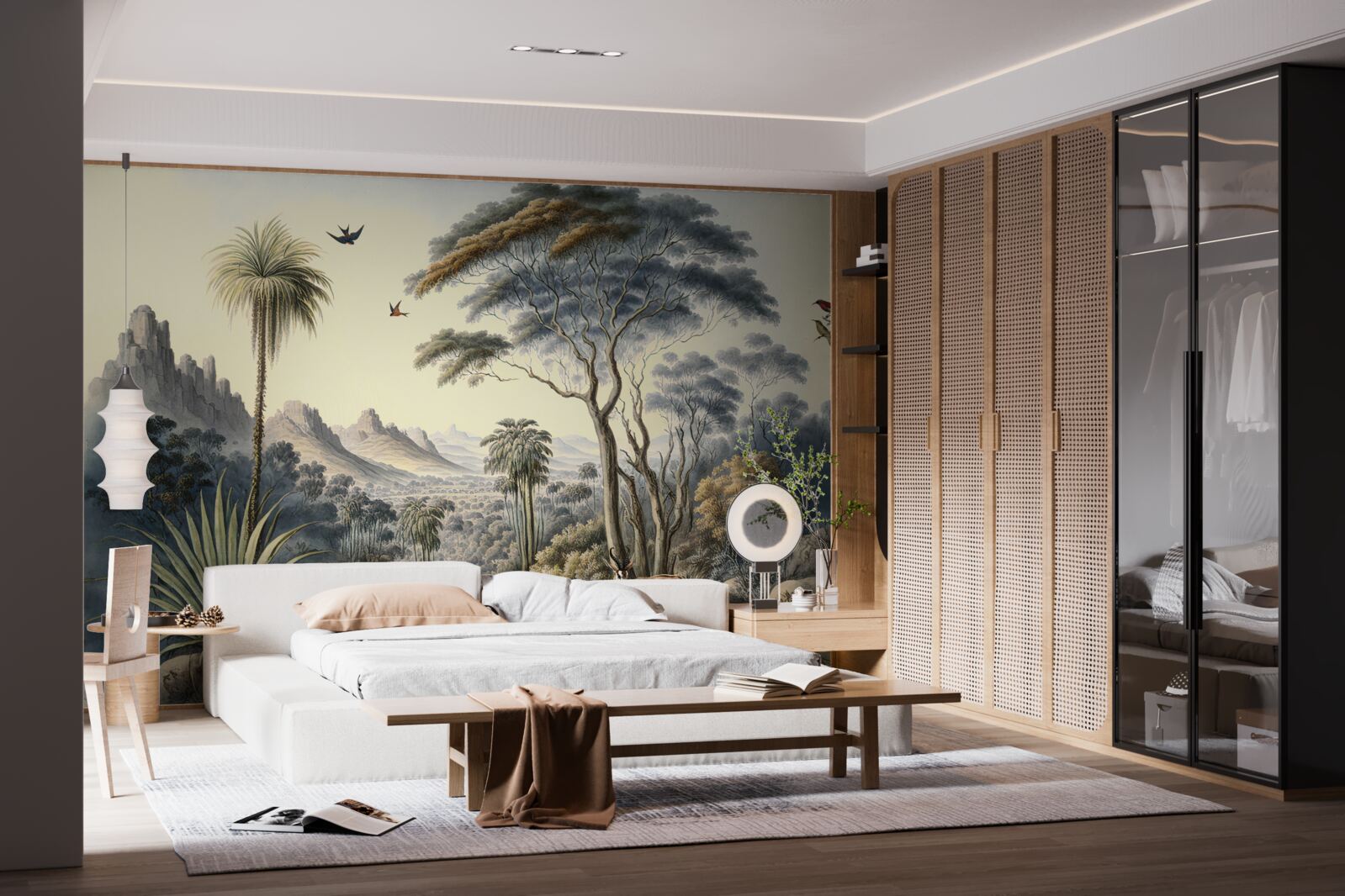 Fotobehang een familie herten woont hier