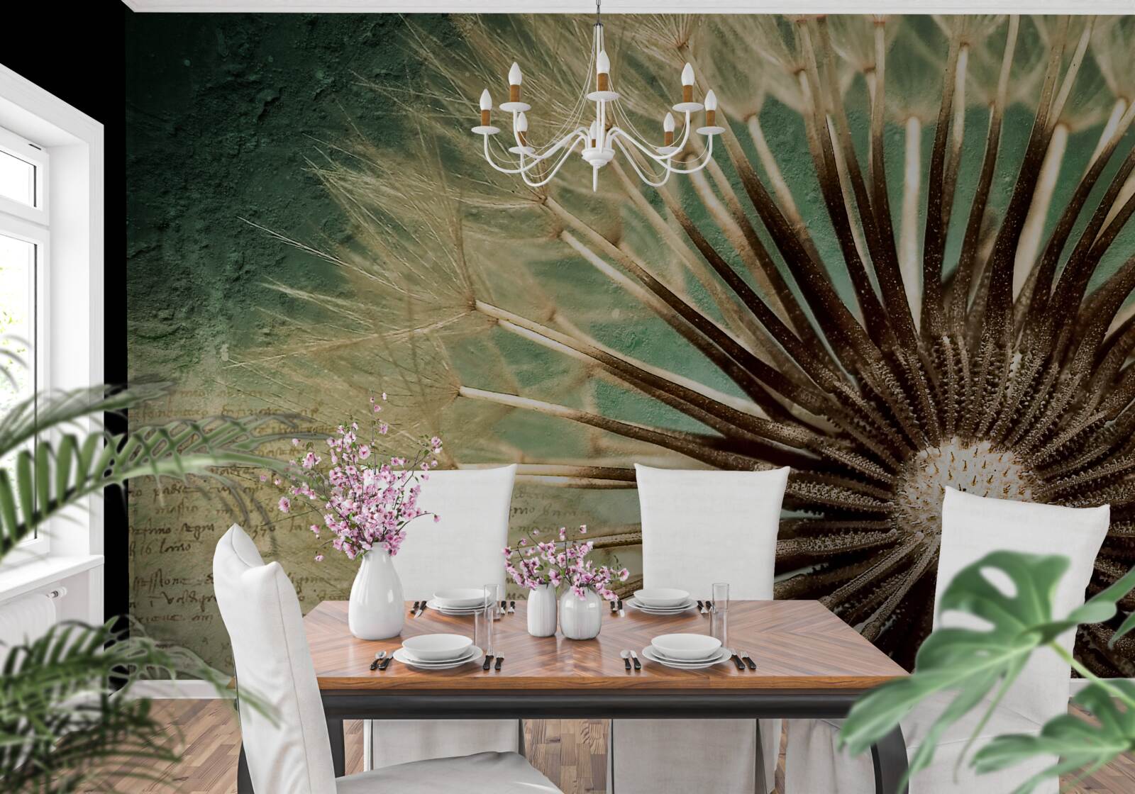 Fotobehang de ziel van de paardenbloem is vol tederheid