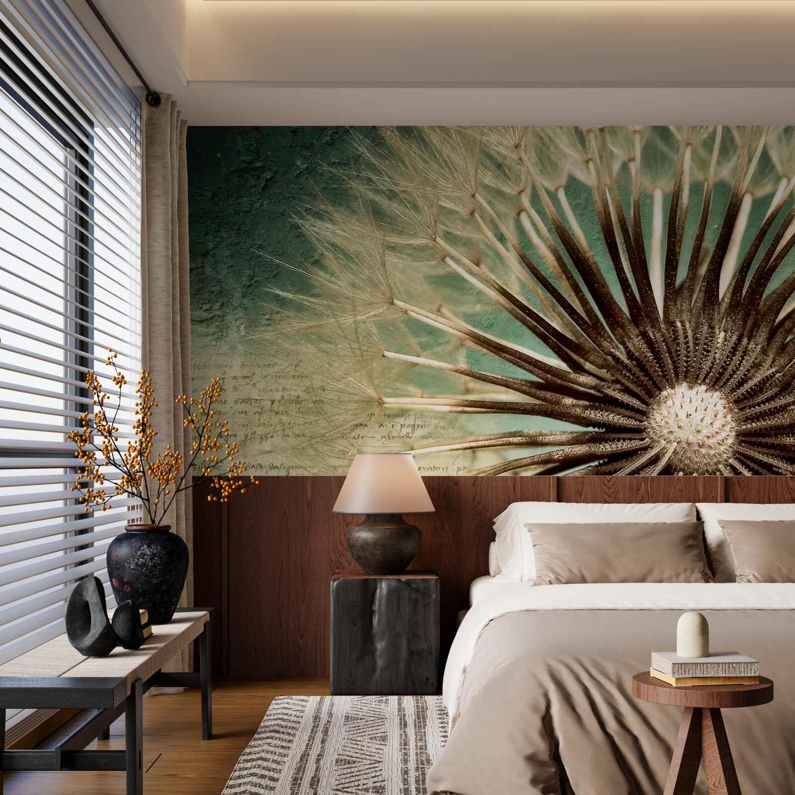 Fotobehang de ziel van de paardenbloem is vol tederheid