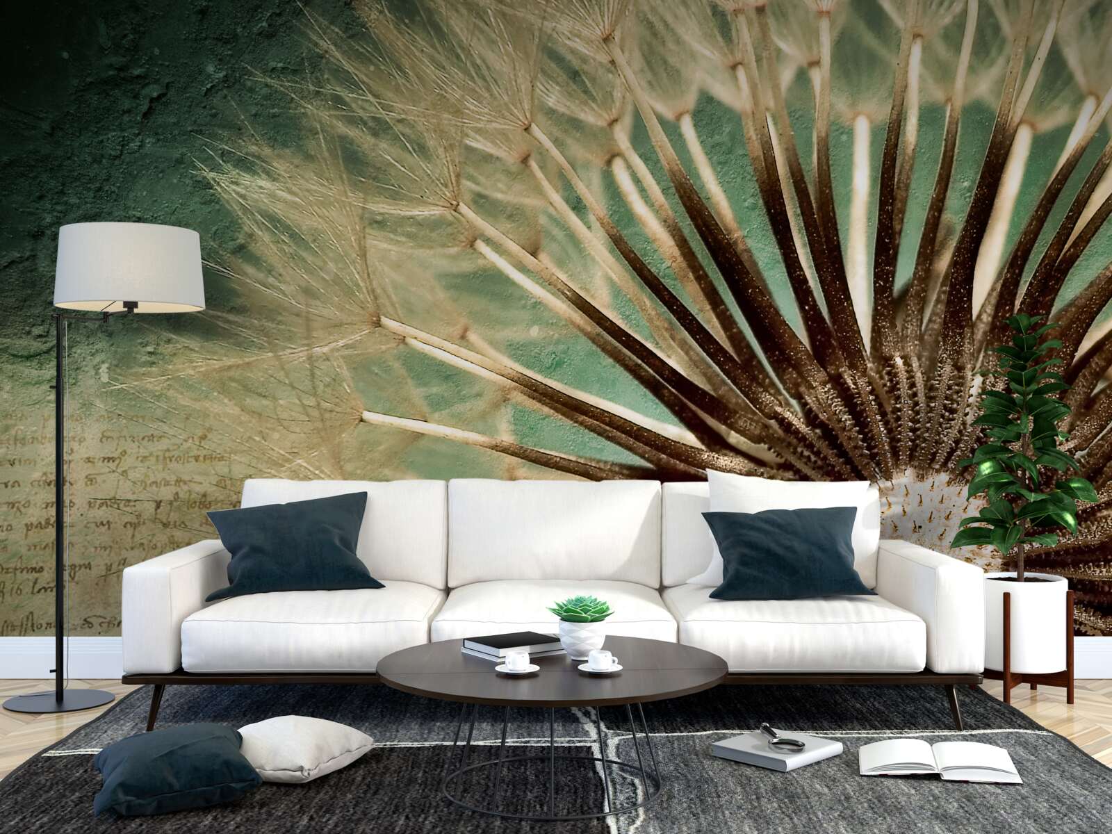 Fotobehang de ziel van de paardenbloem is vol tederheid