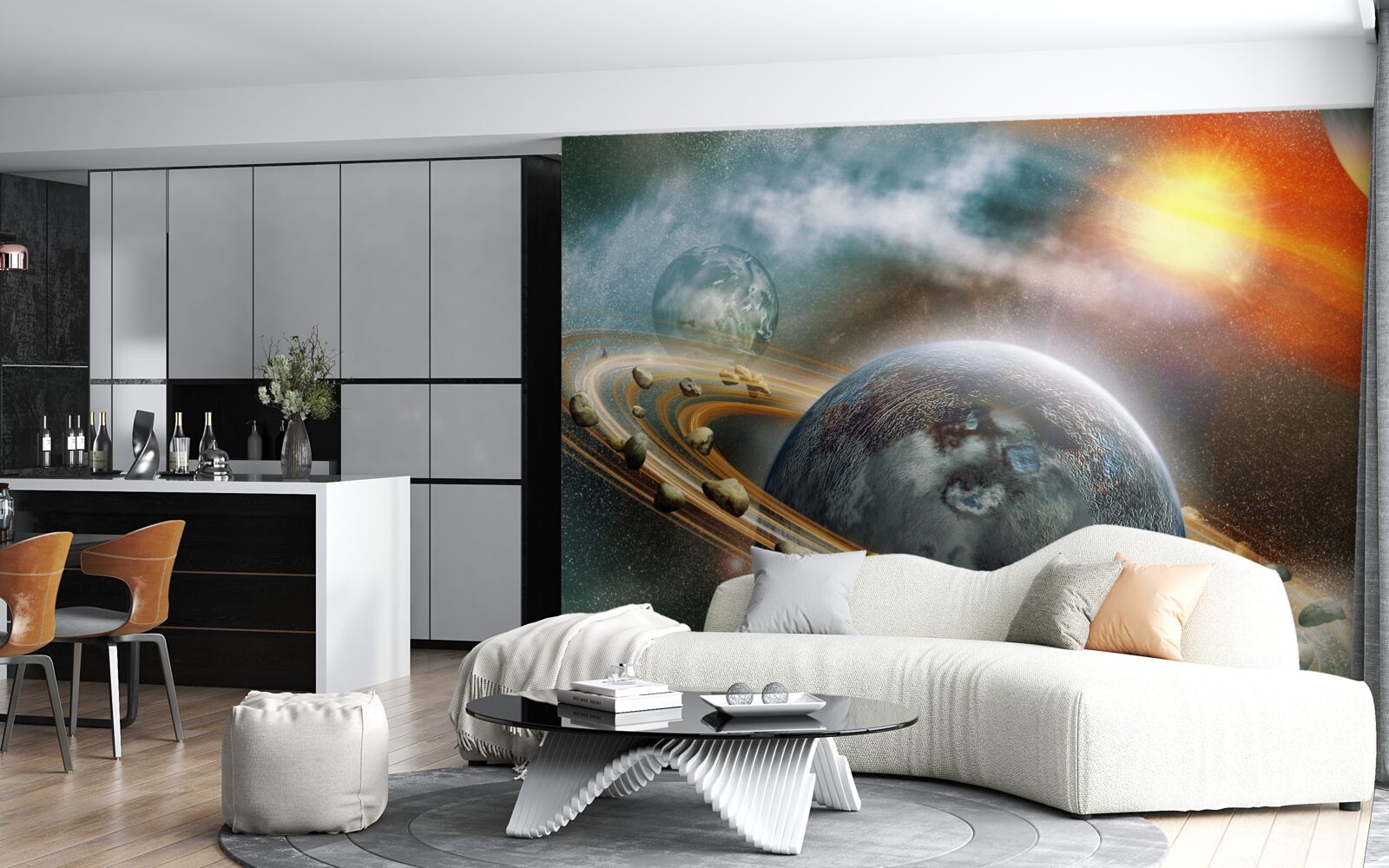 Fotobehang een fascinerend, onontdekt universum