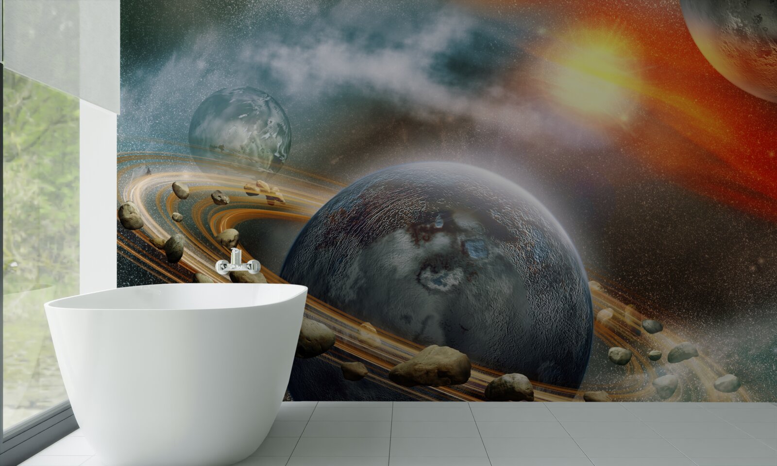 Fotobehang een fascinerend, onontdekt universum