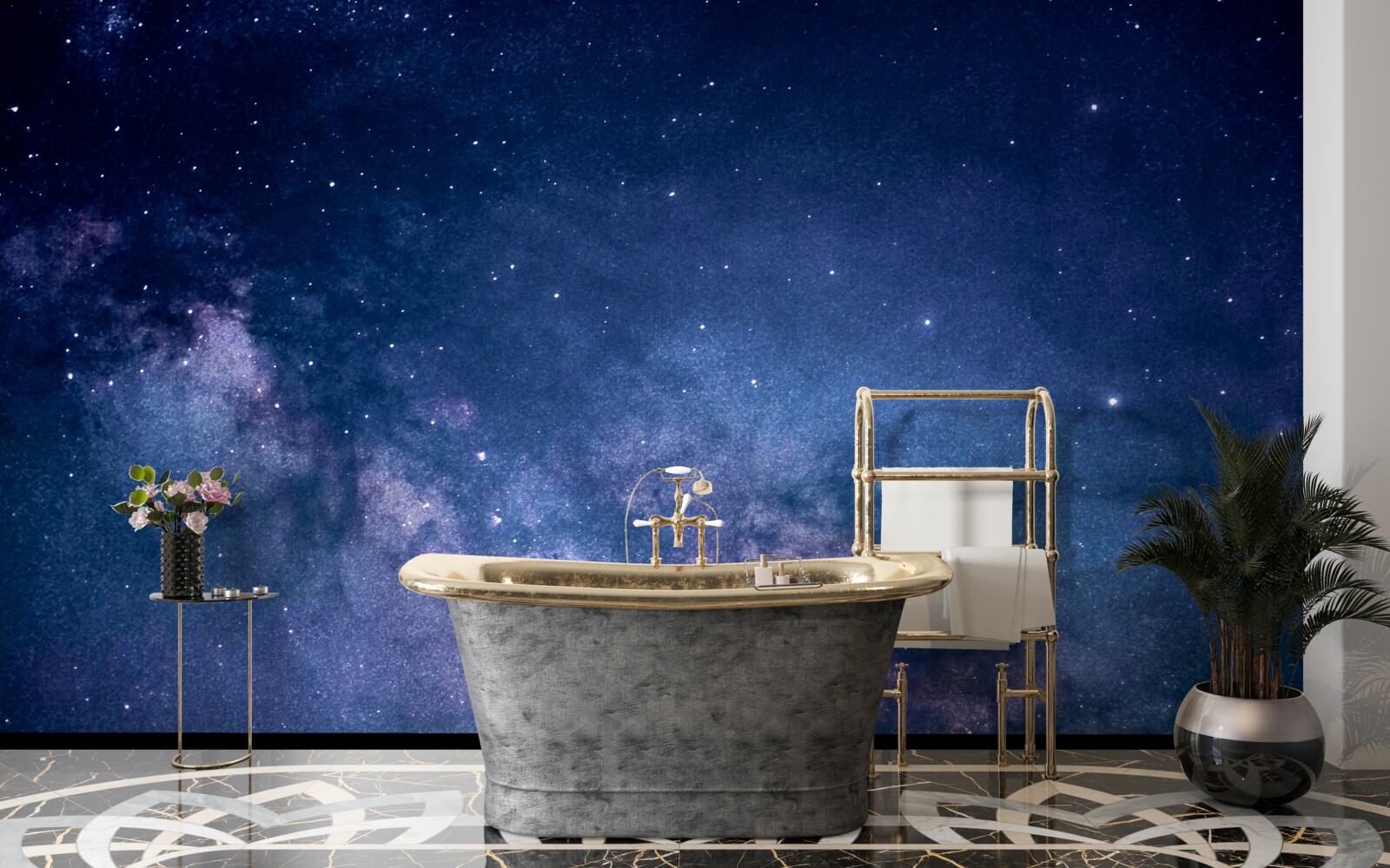 Fotobehang sterrenstelsel melkweg