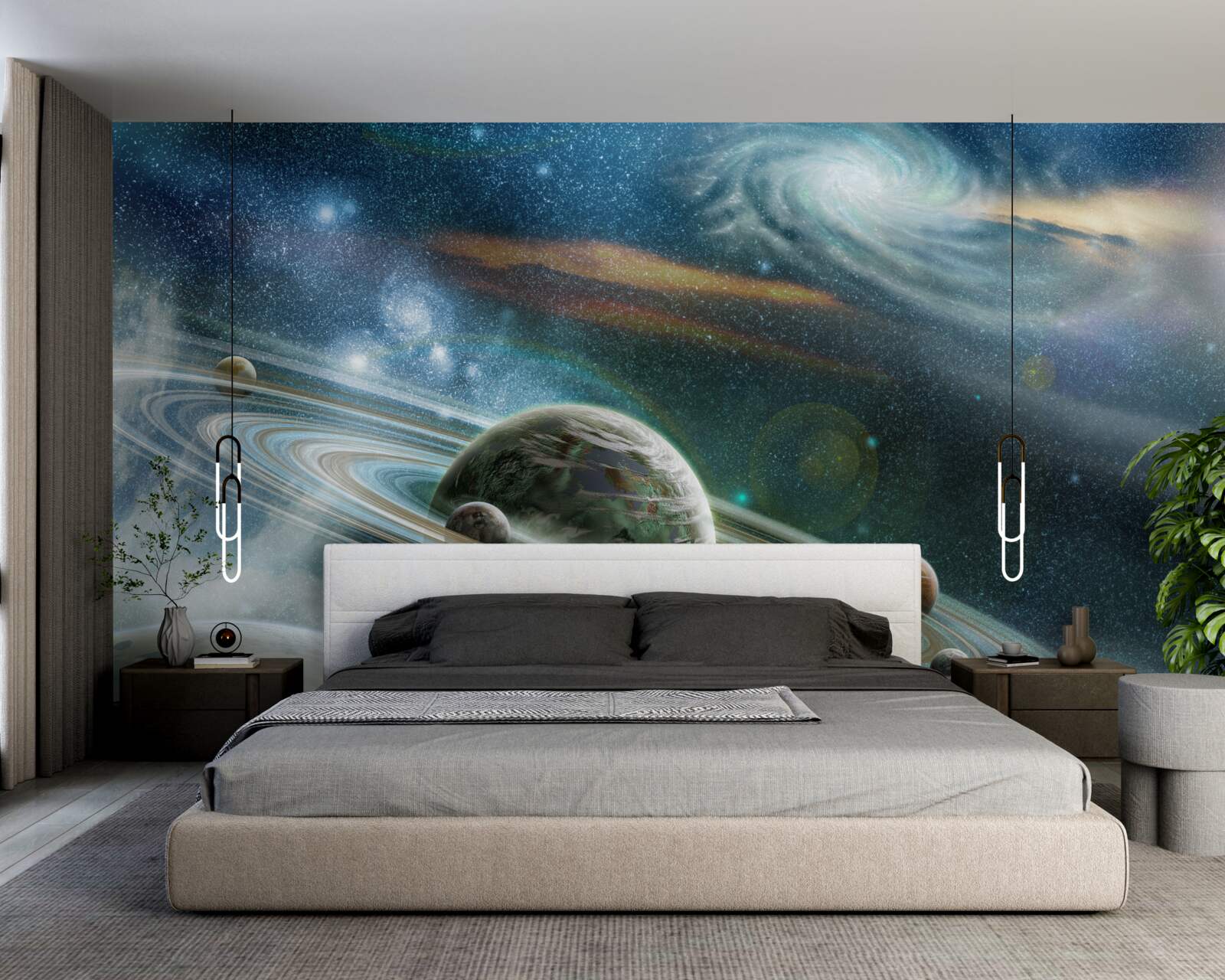 Fotobehang uitgestrekte universa