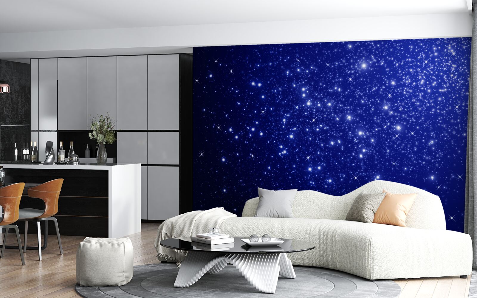 Fotobehang ontelbare helderheden in de hemelse sfeer