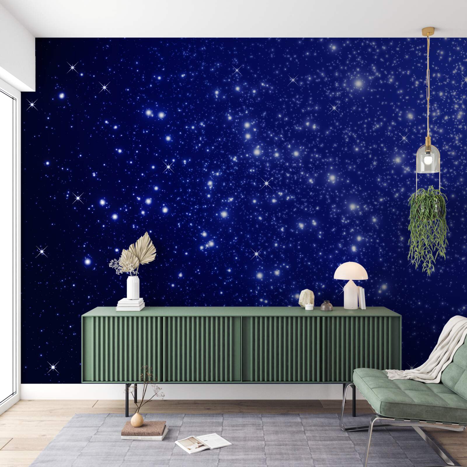 Fotobehang ontelbare helderheden in de hemelse sfeer