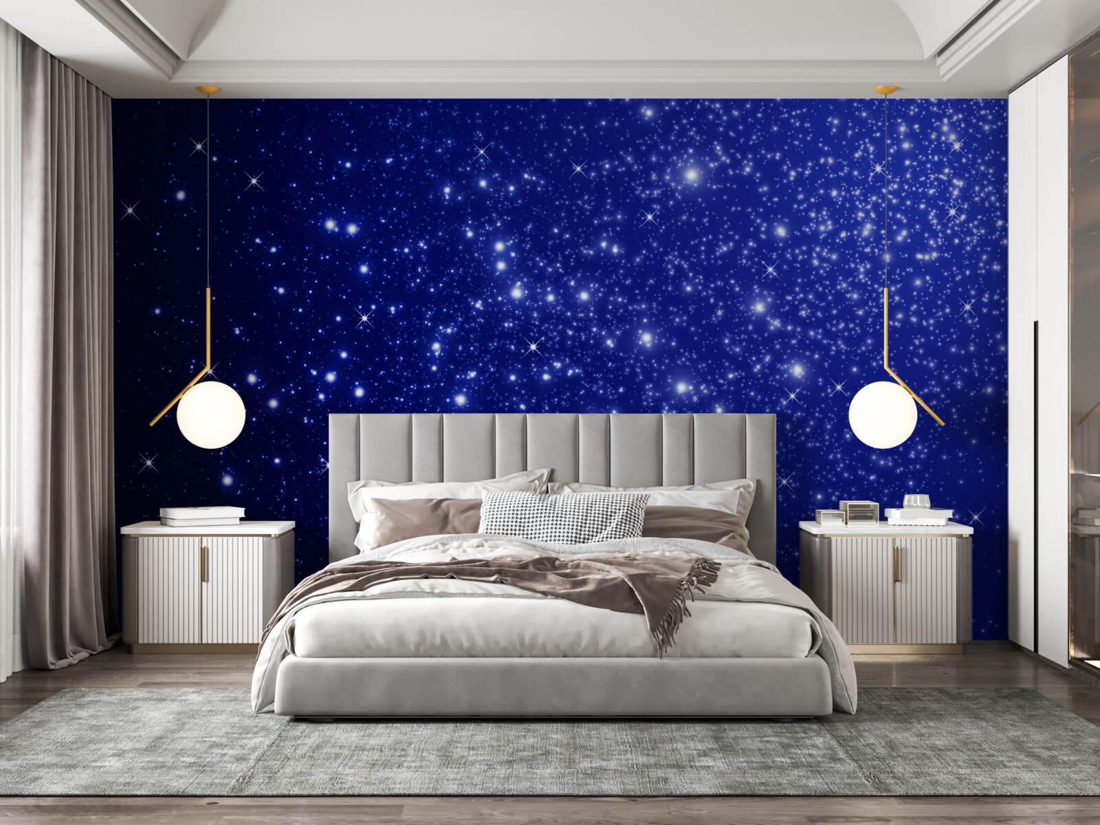 Fotobehang ontelbare helderheden in de hemelse sfeer