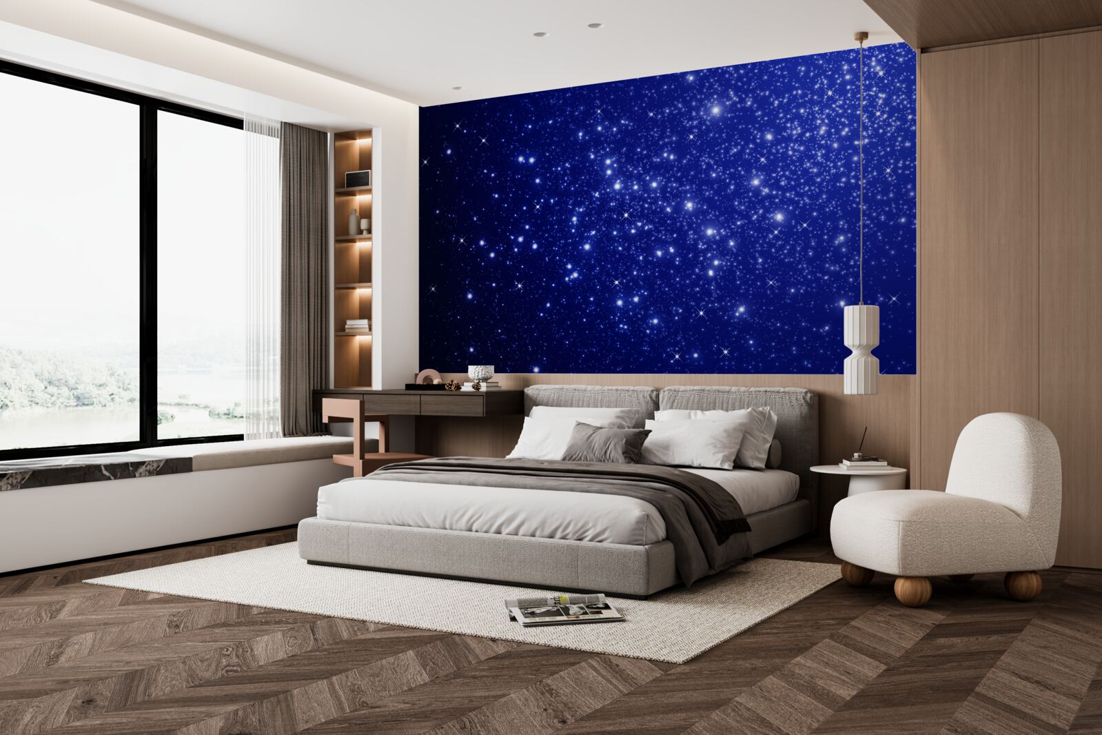 Fotobehang ontelbare helderheden in de hemelse sfeer