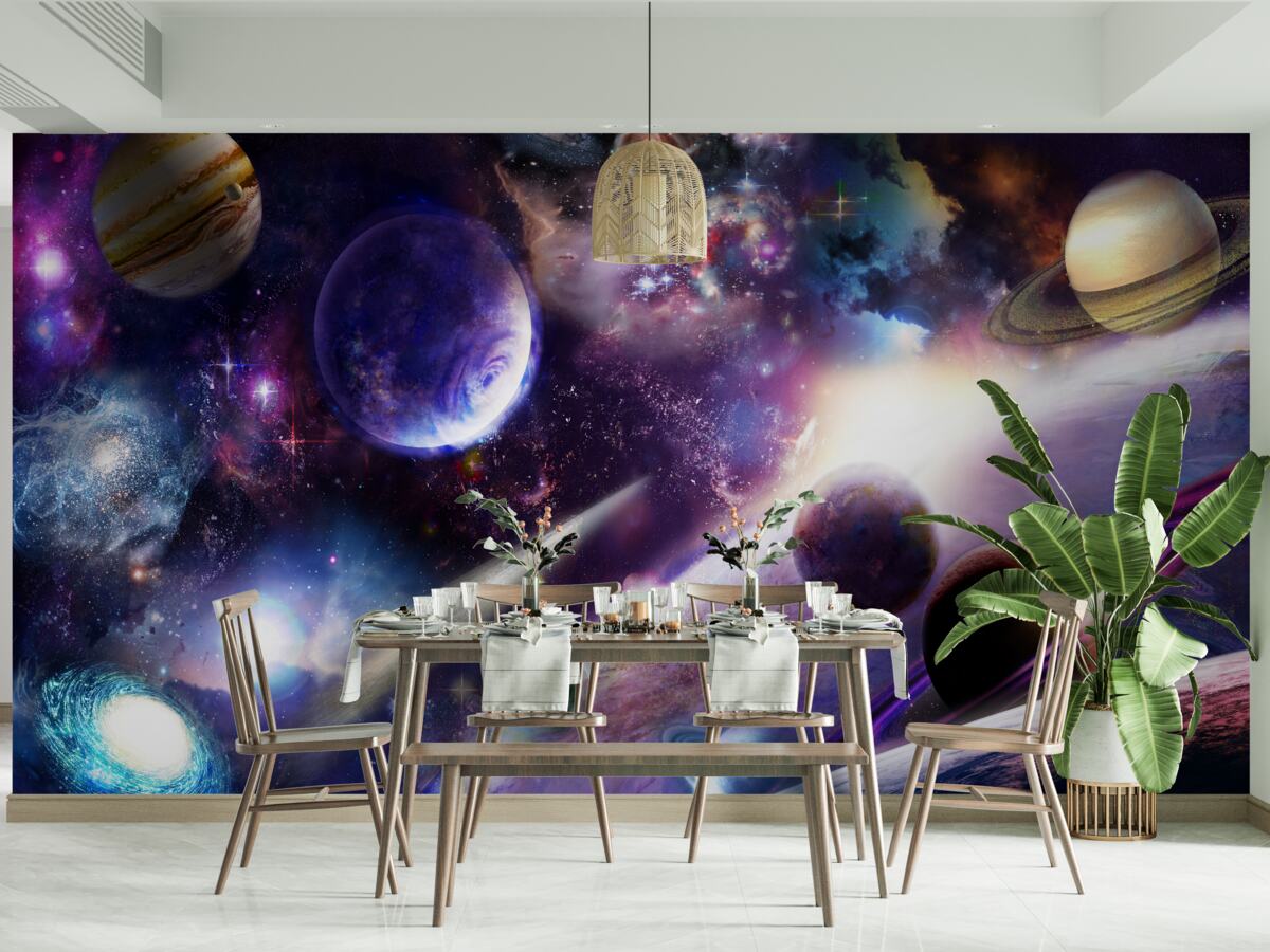 Fotobehang objecten in het universum