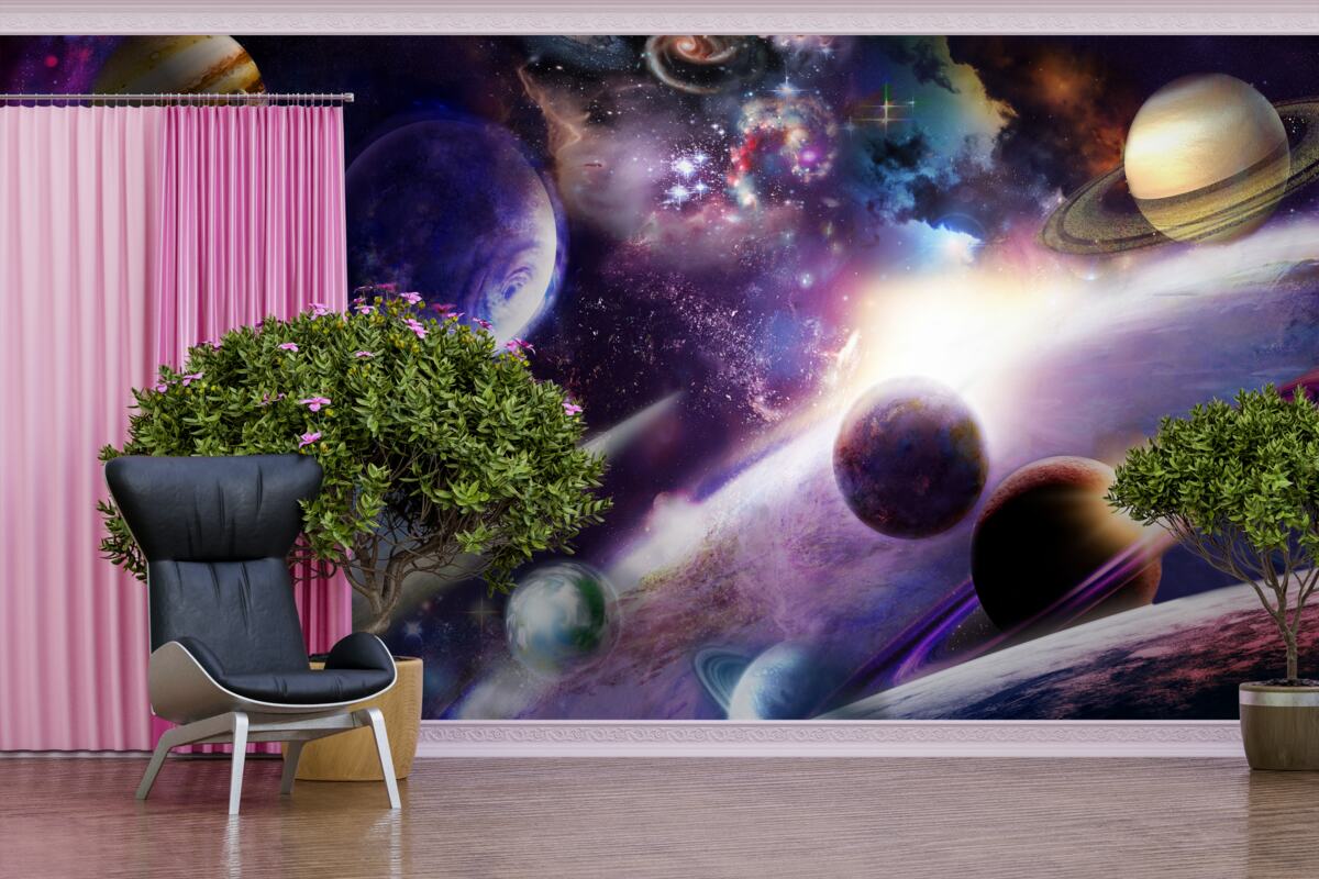 Fotobehang objecten in het universum