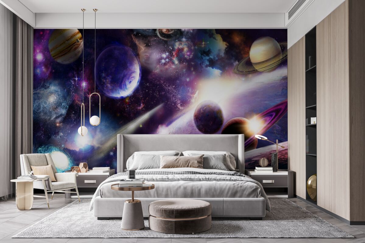 Fotobehang objecten in het universum