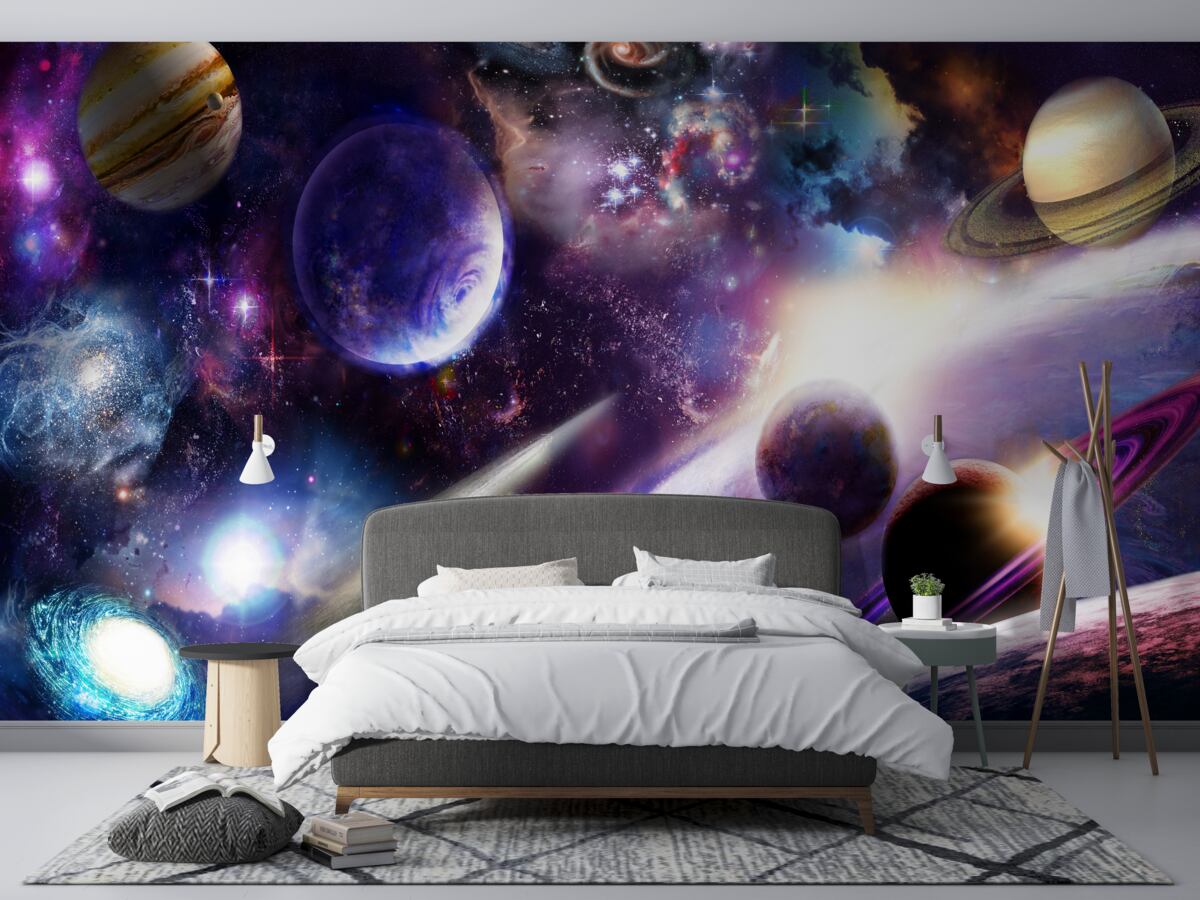 Fotobehang objecten in het universum