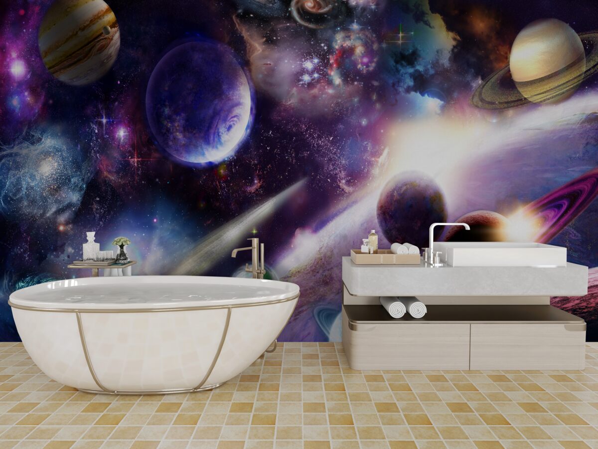 Fotobehang objecten in het universum