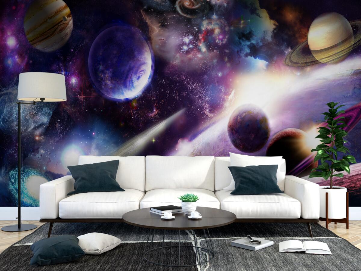 Fotobehang objecten in het universum