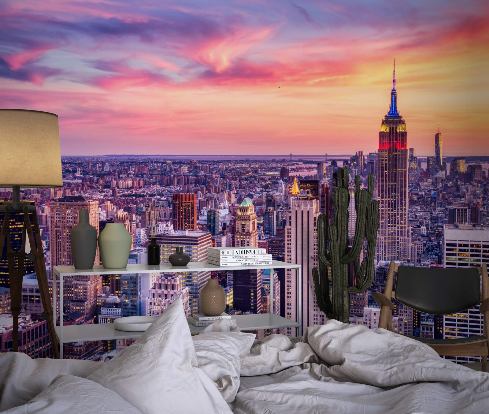 Fotobehang zonsopgang in new york