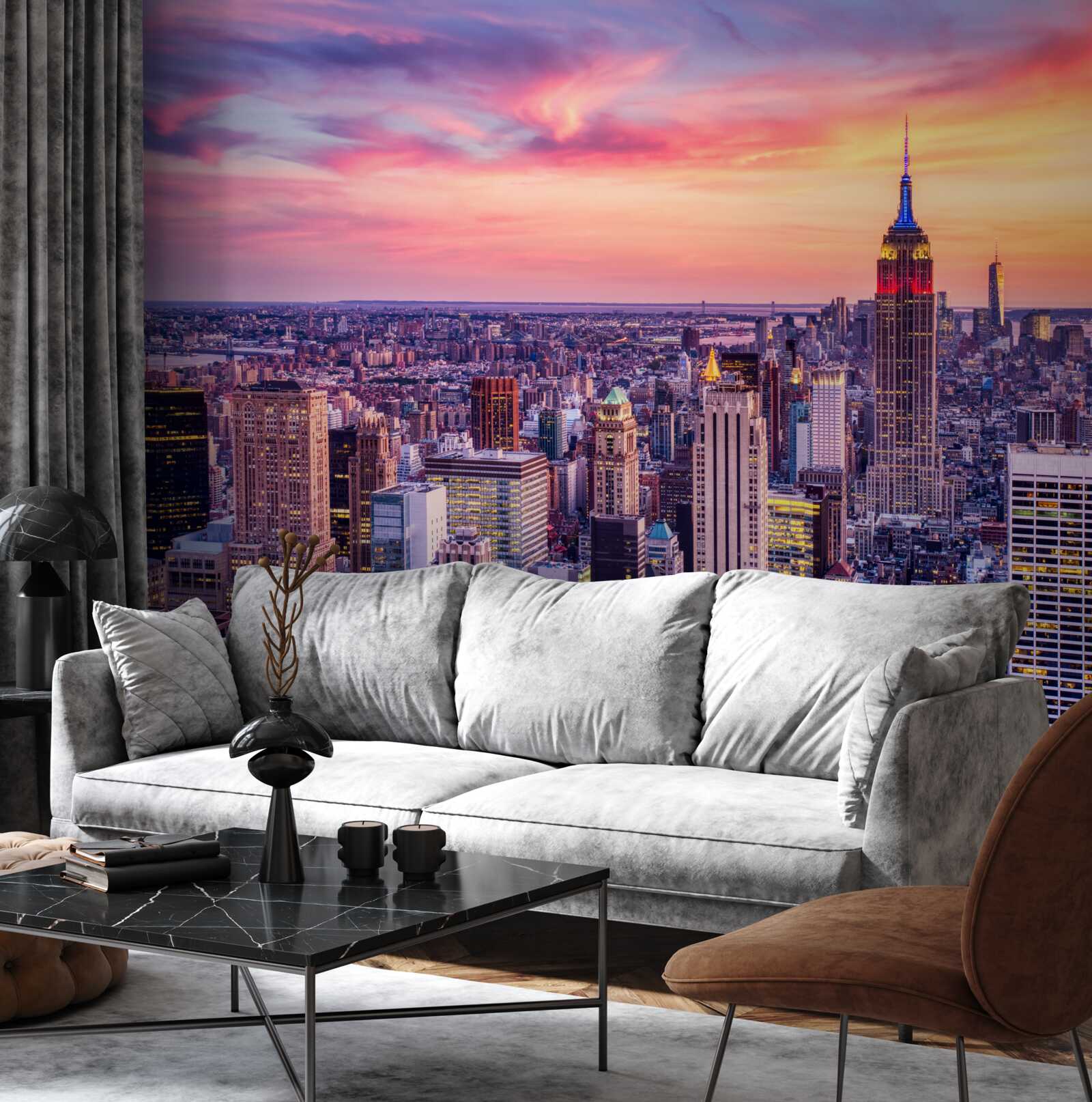 Fotobehang zonsopgang in new york