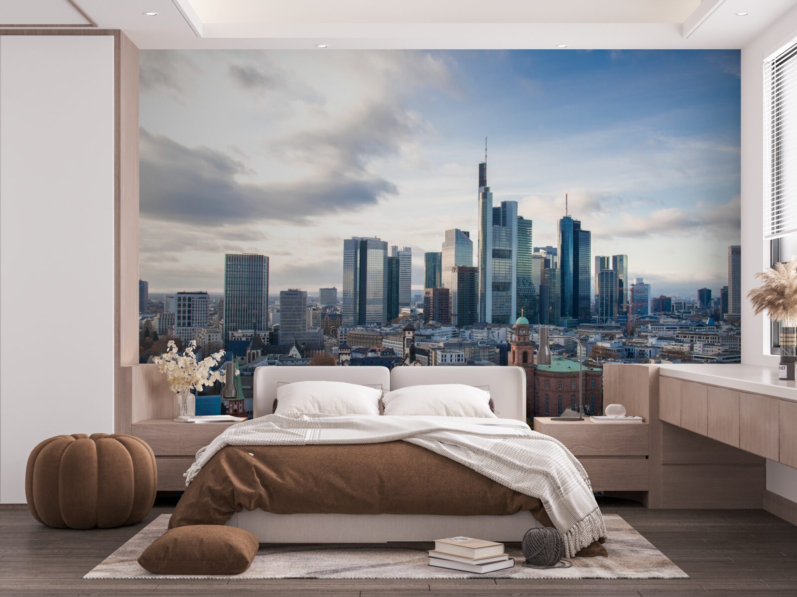 Fotobehang frankfurtu panorama