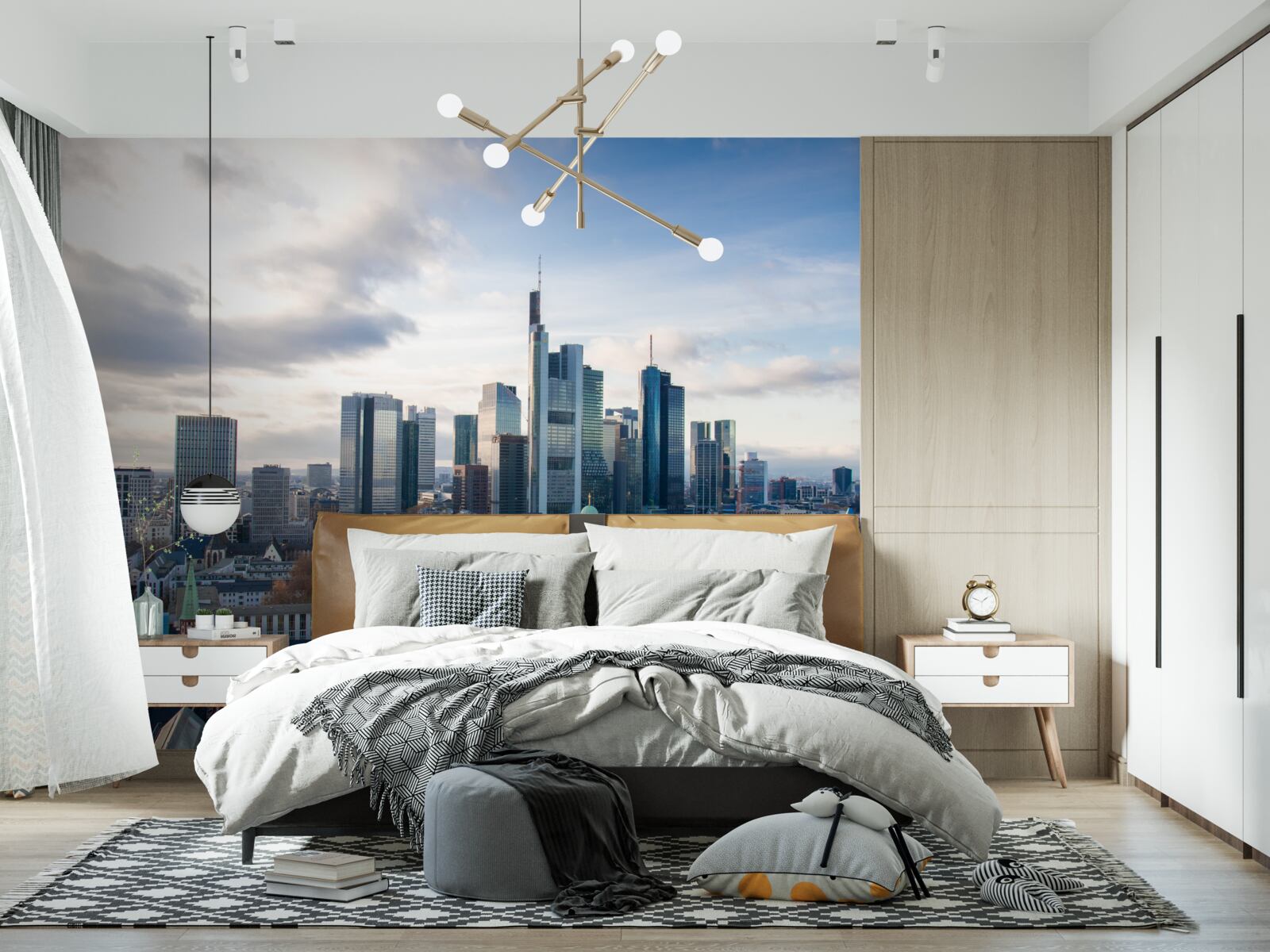 Fotobehang frankfurtu panorama