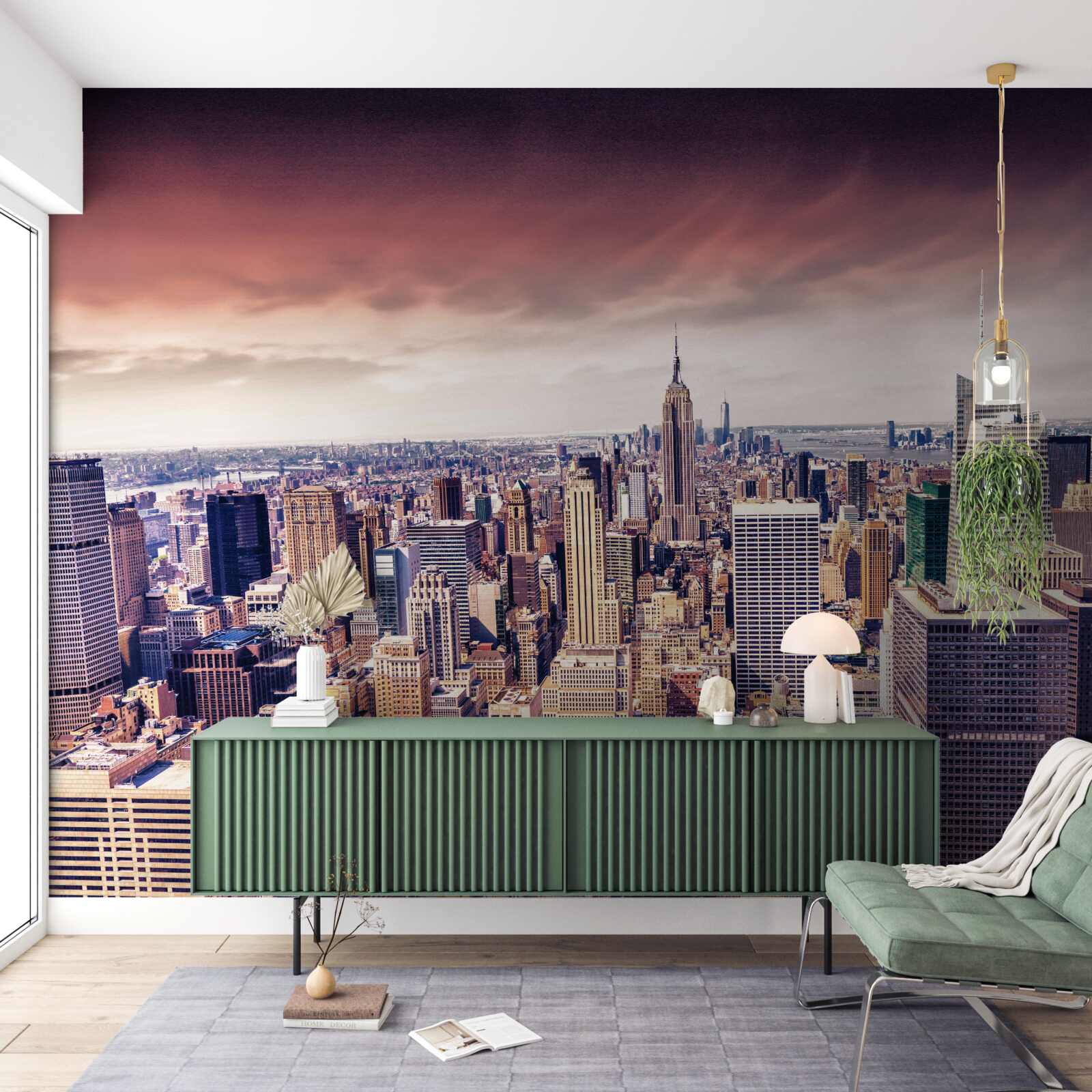 Fotobehang wolkenkrabbers van new york