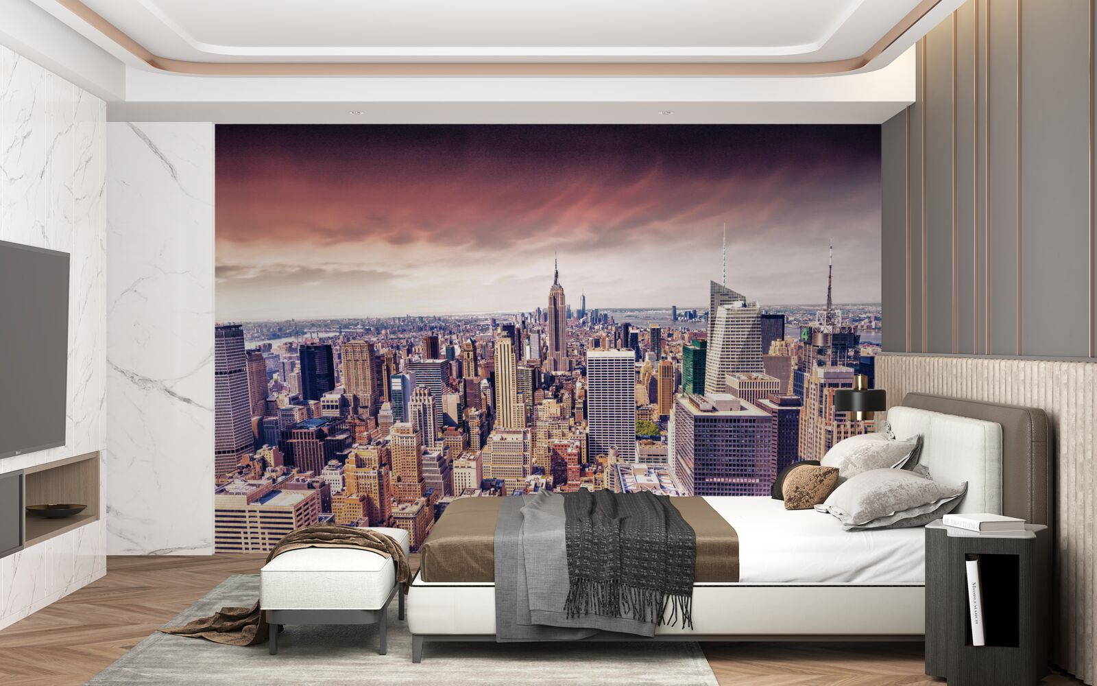 Fotobehang wolkenkrabbers van new york