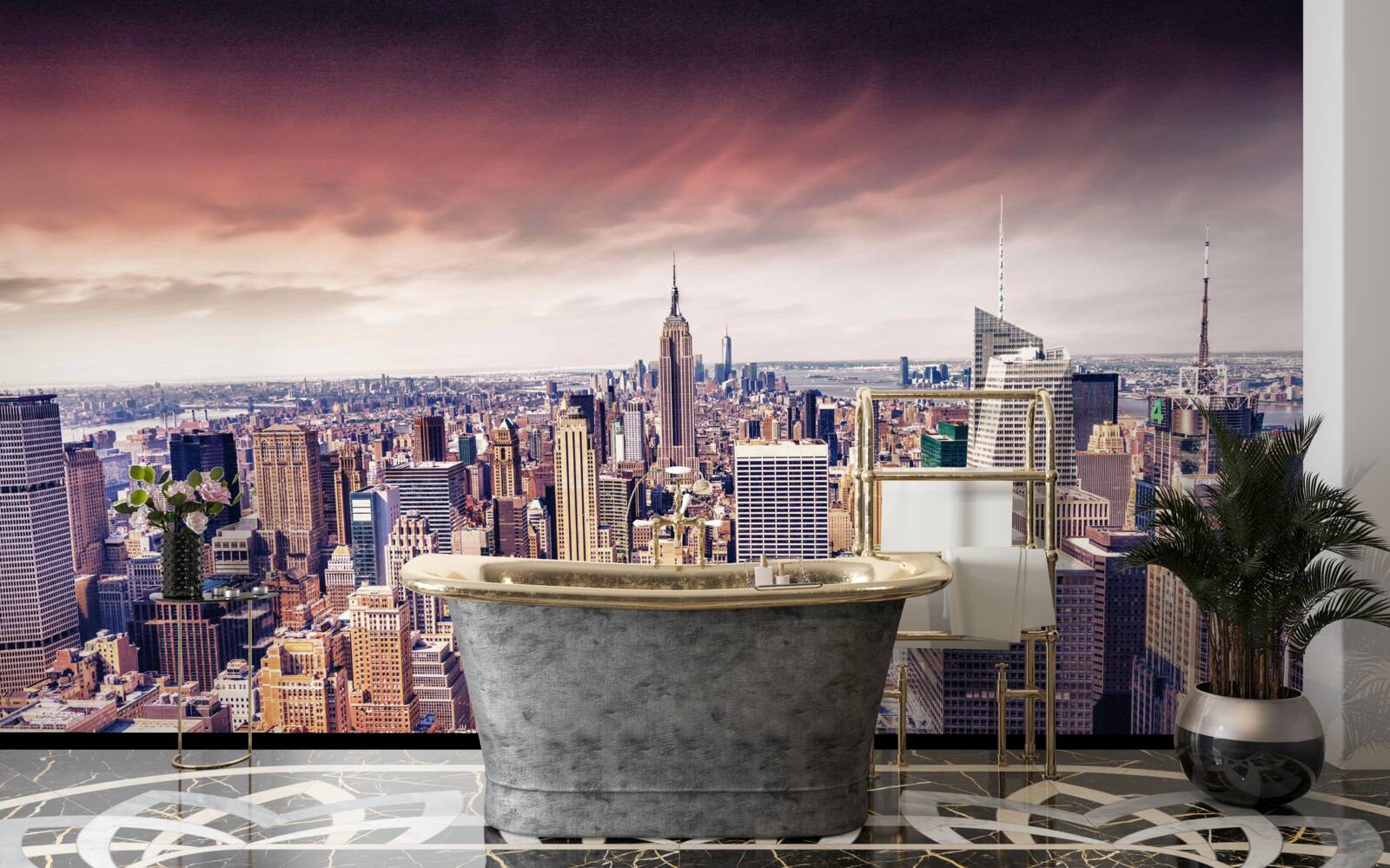 Fotobehang wolkenkrabbers van new york