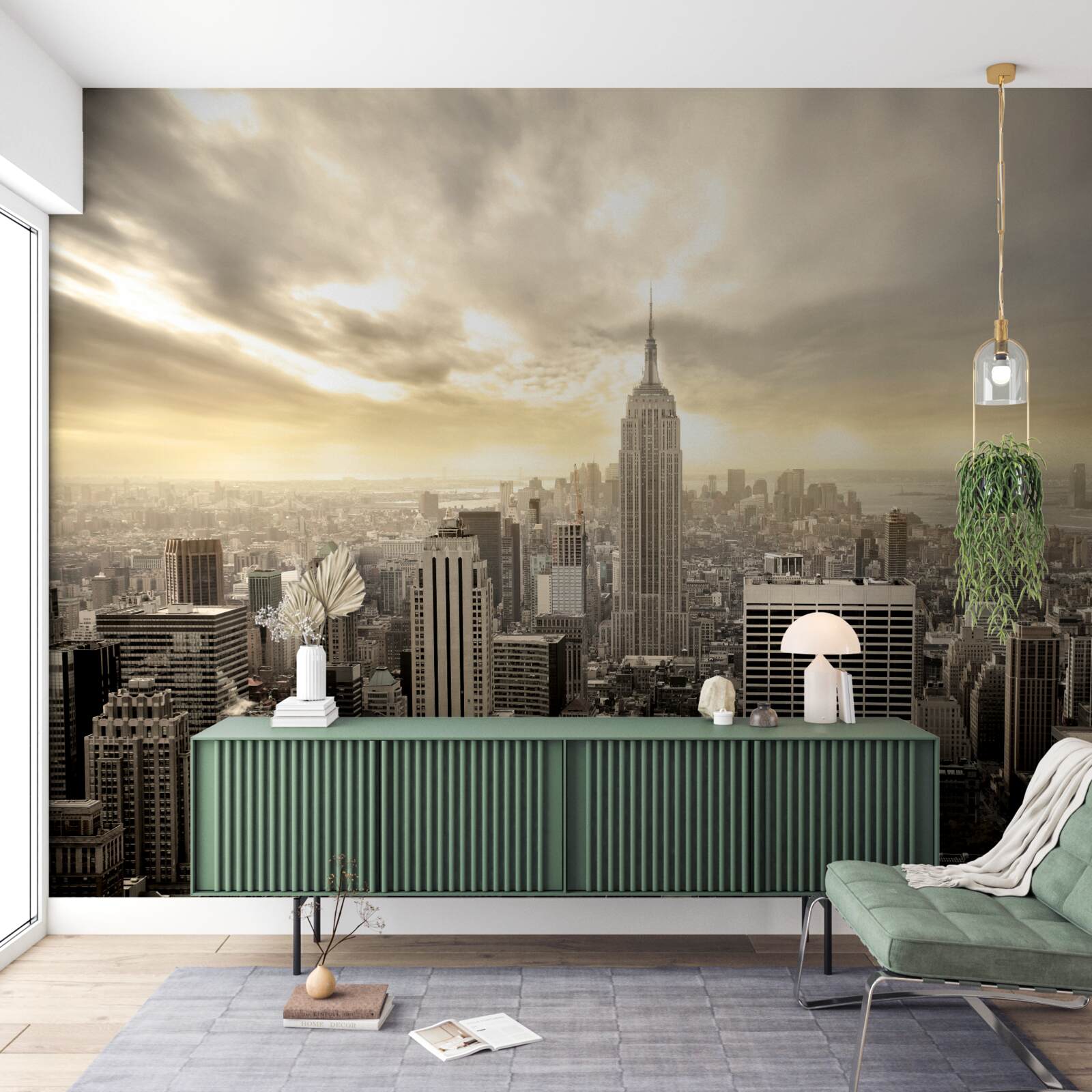 Fotobehang vogelvlucht van new york is prachtig