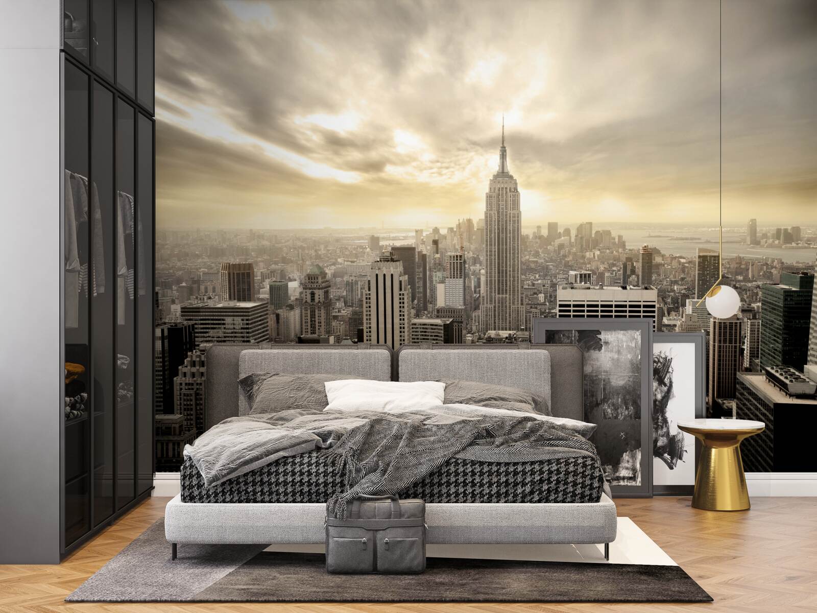 Fotobehang vogelvlucht van new york is prachtig