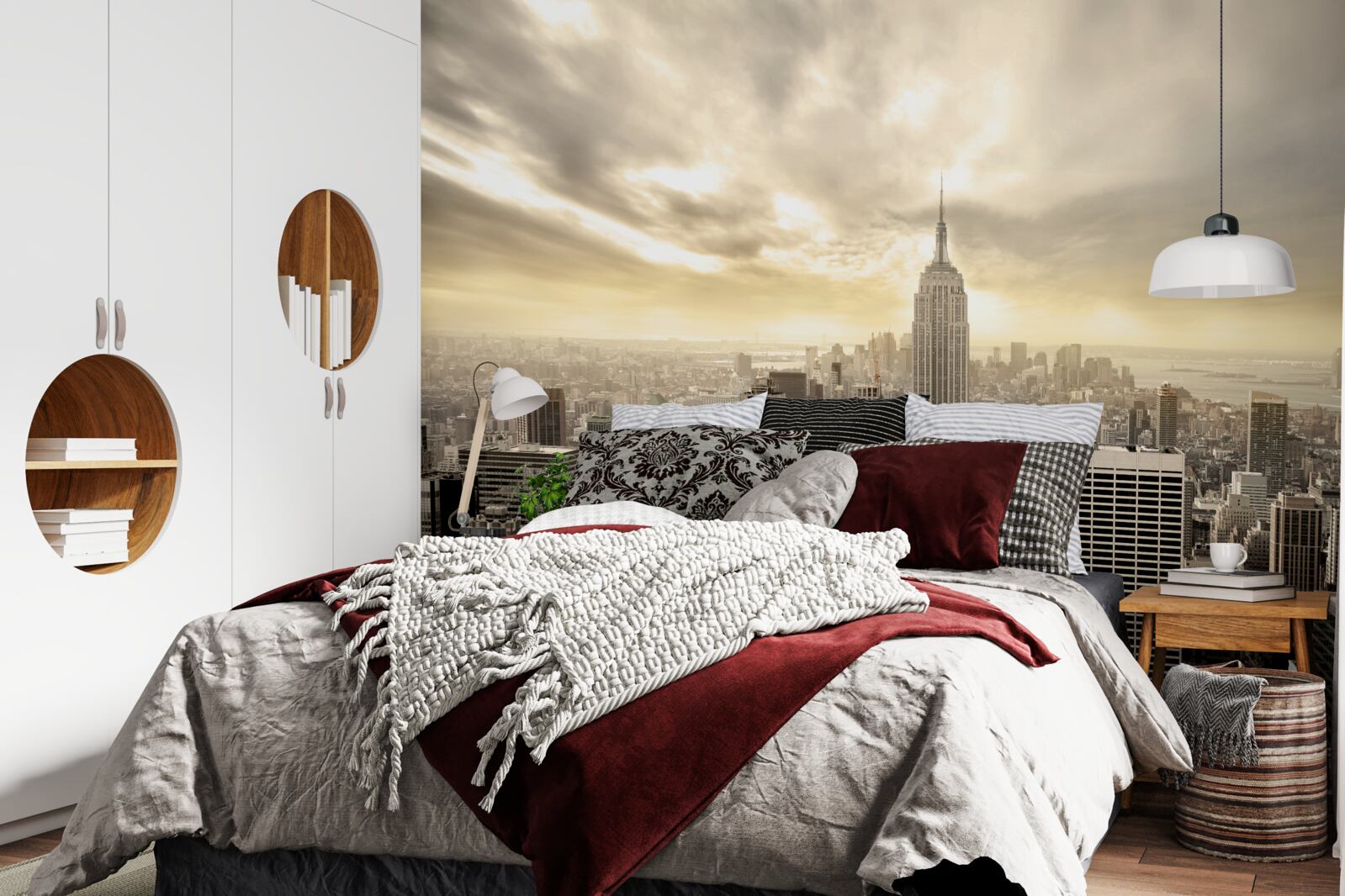 Fotobehang vogelvlucht van new york is prachtig