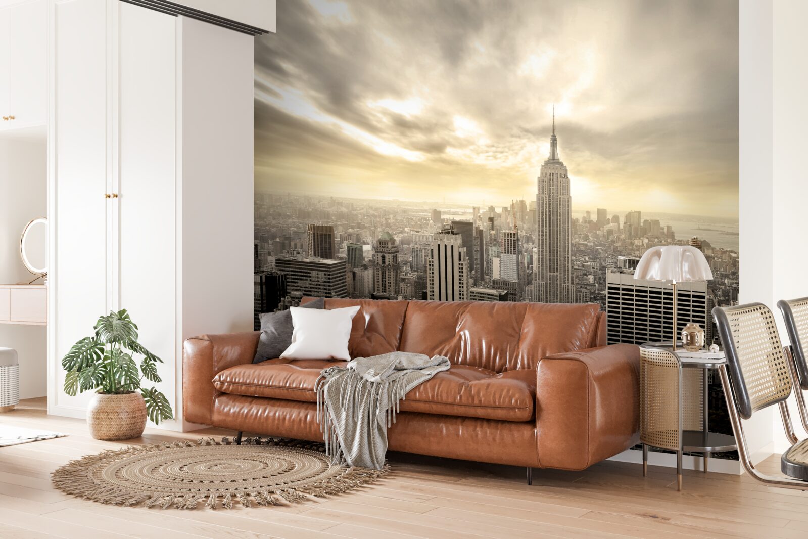 Fotobehang vogelvlucht van new york is prachtig