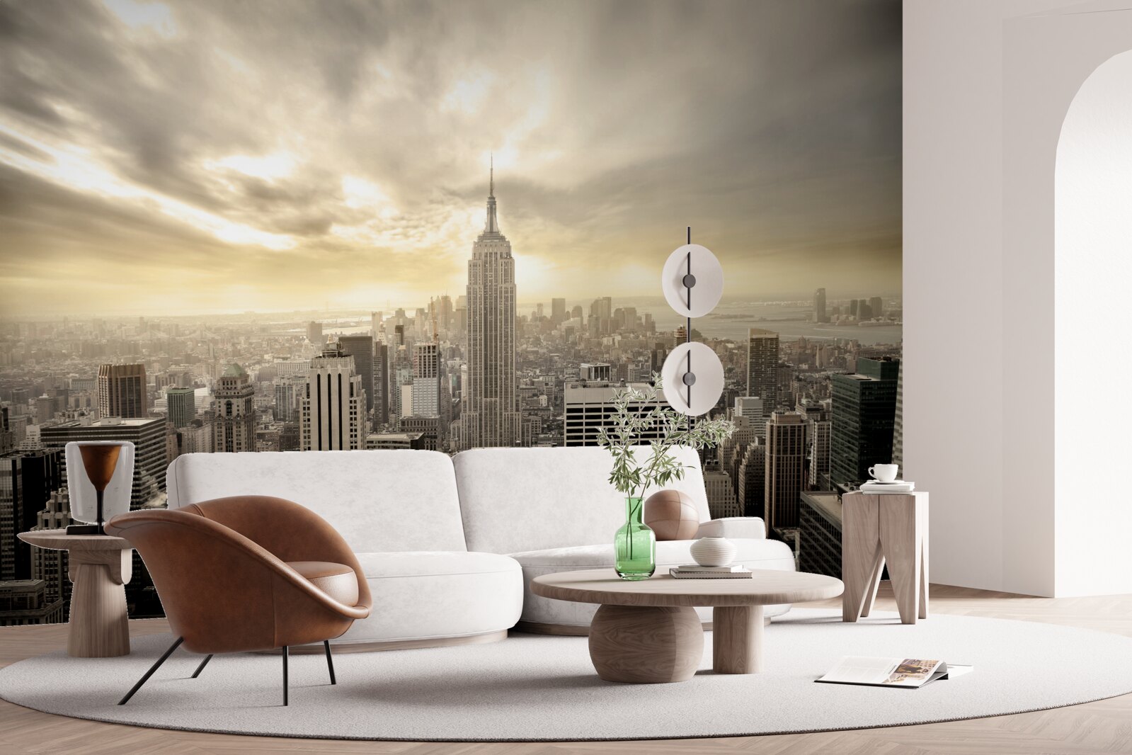 Fotobehang vogelvlucht van new york is prachtig