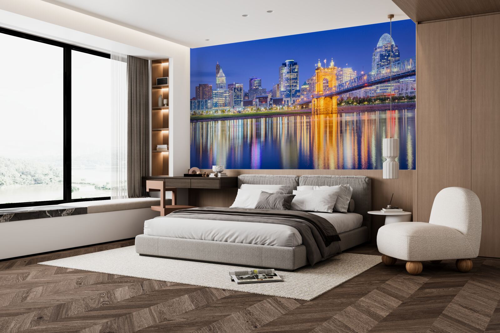 Fotobehang cincinnati nocą