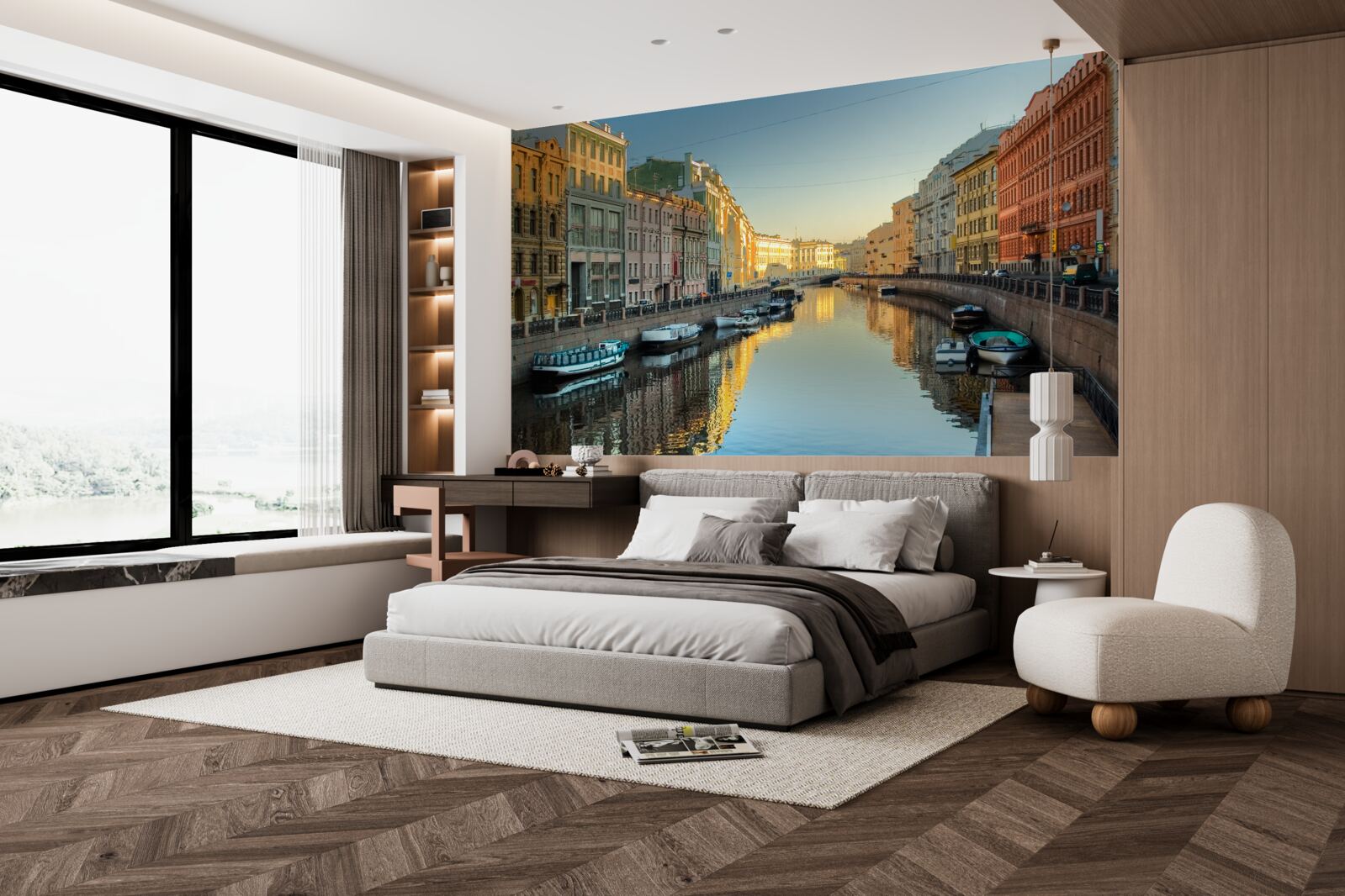 Fotobehang sankt petersburgs kanaal heeft grote schoonheid