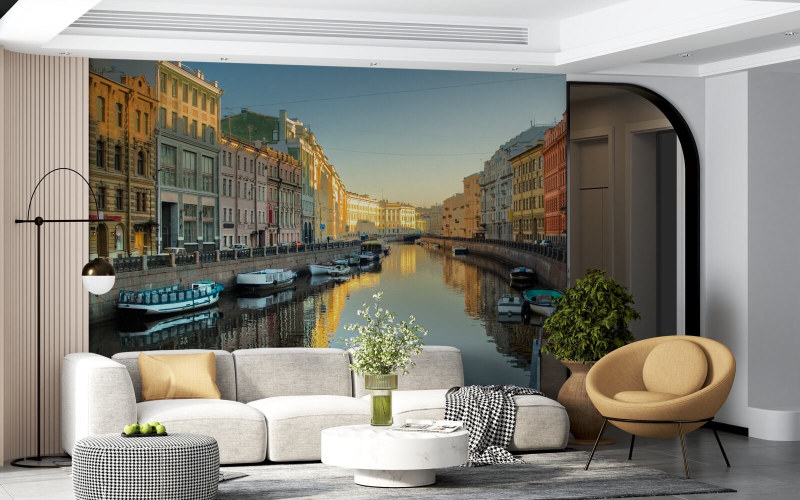 Fotobehang sankt petersburgs kanaal heeft grote schoonheid