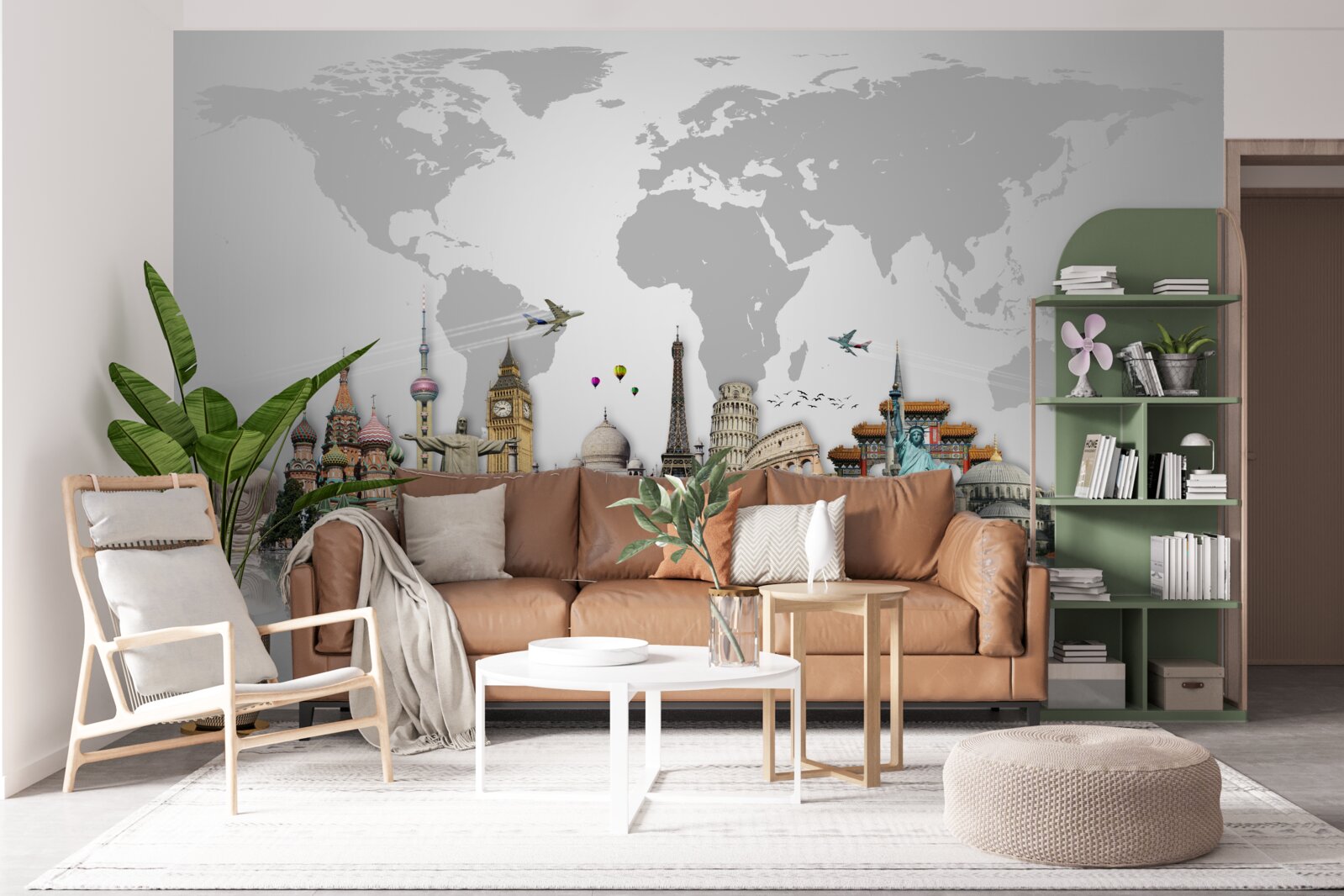 Fotobehang populaire architecturale structuren van de wereld