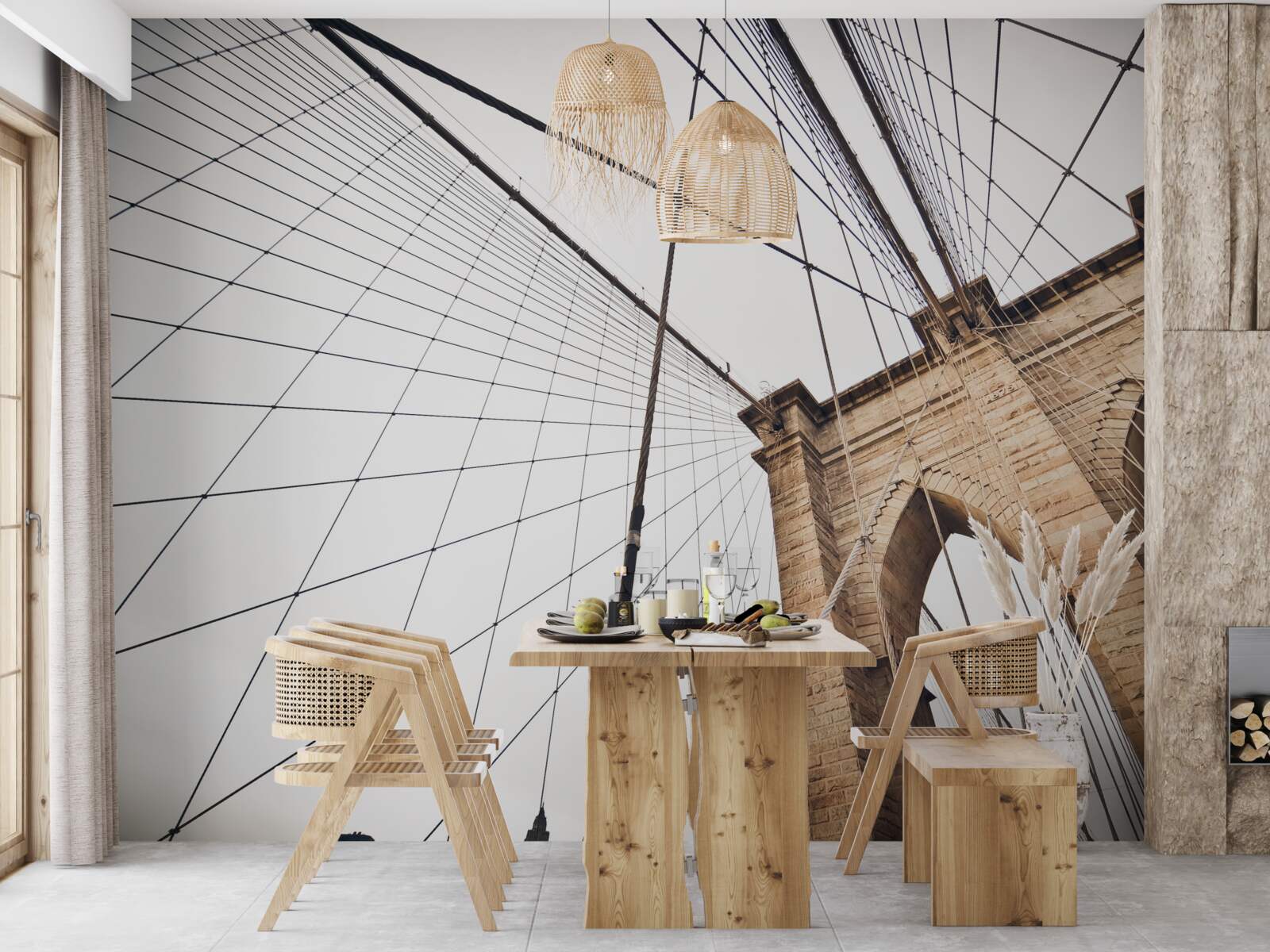 Fotobehang het brugproject van brooklyn