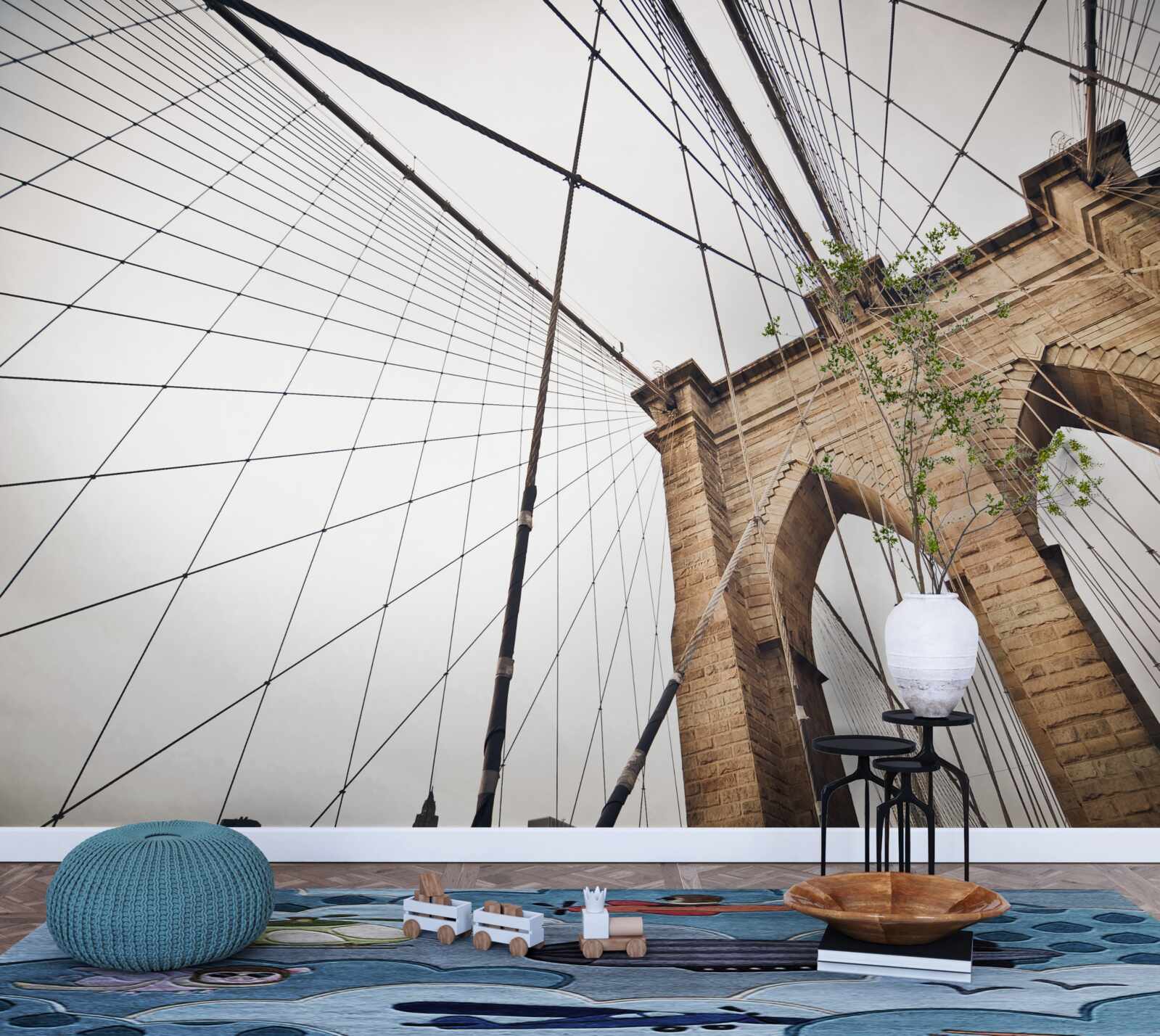 Fotobehang het brugproject van brooklyn