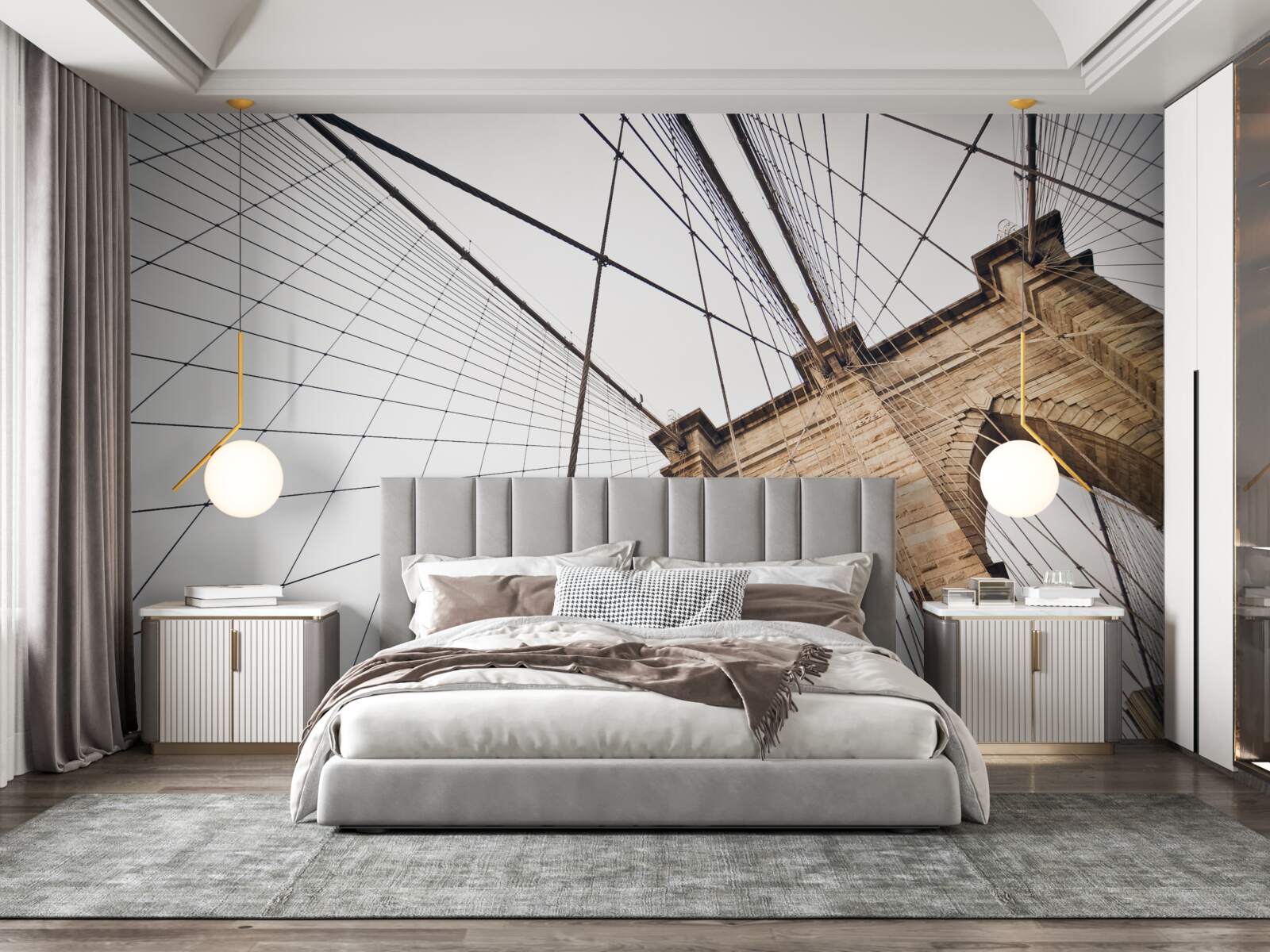 Fotobehang het brugproject van brooklyn