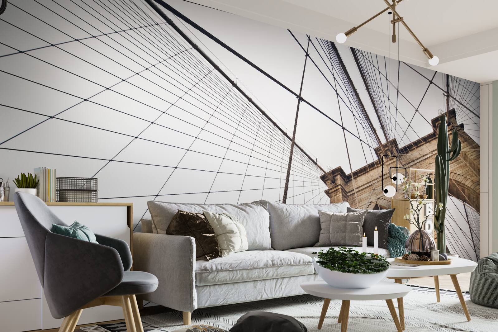 Fotobehang het brugproject van brooklyn