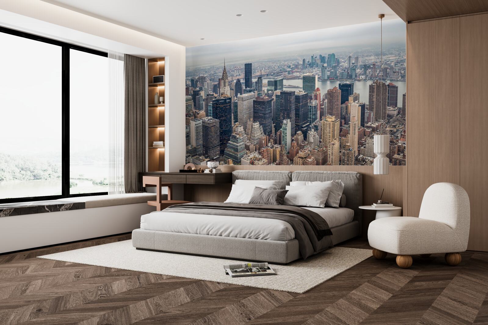 Fotobehang oversteken van new york