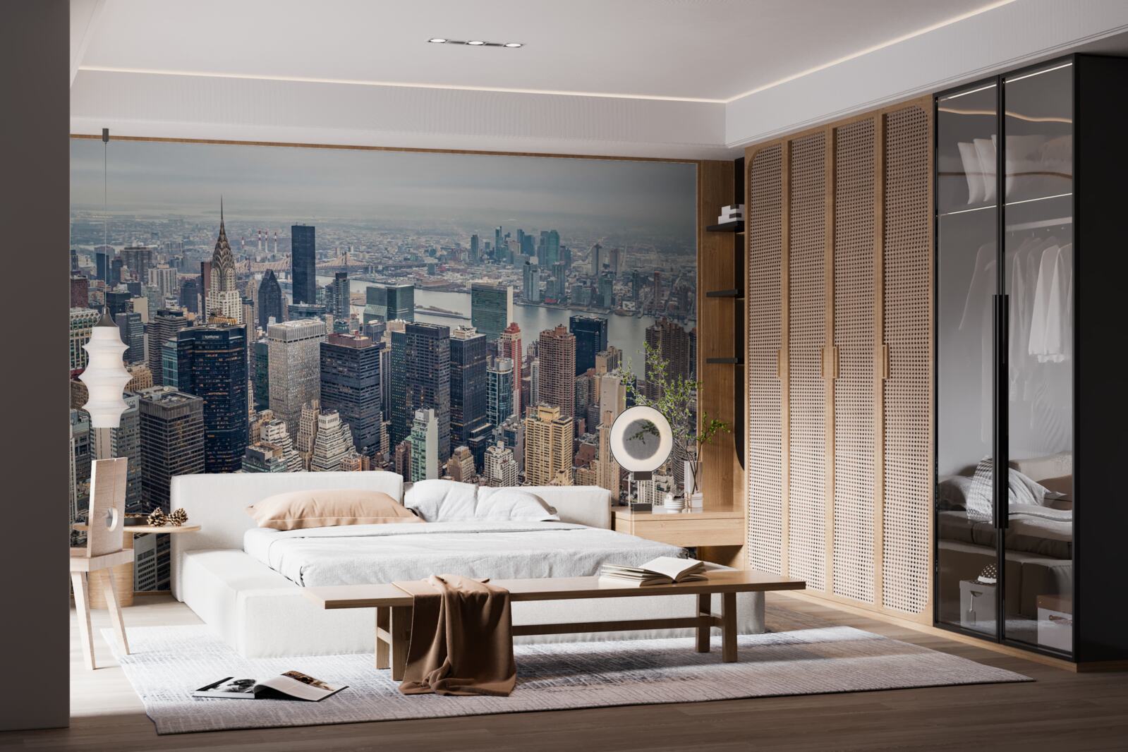 Fotobehang oversteken van new york