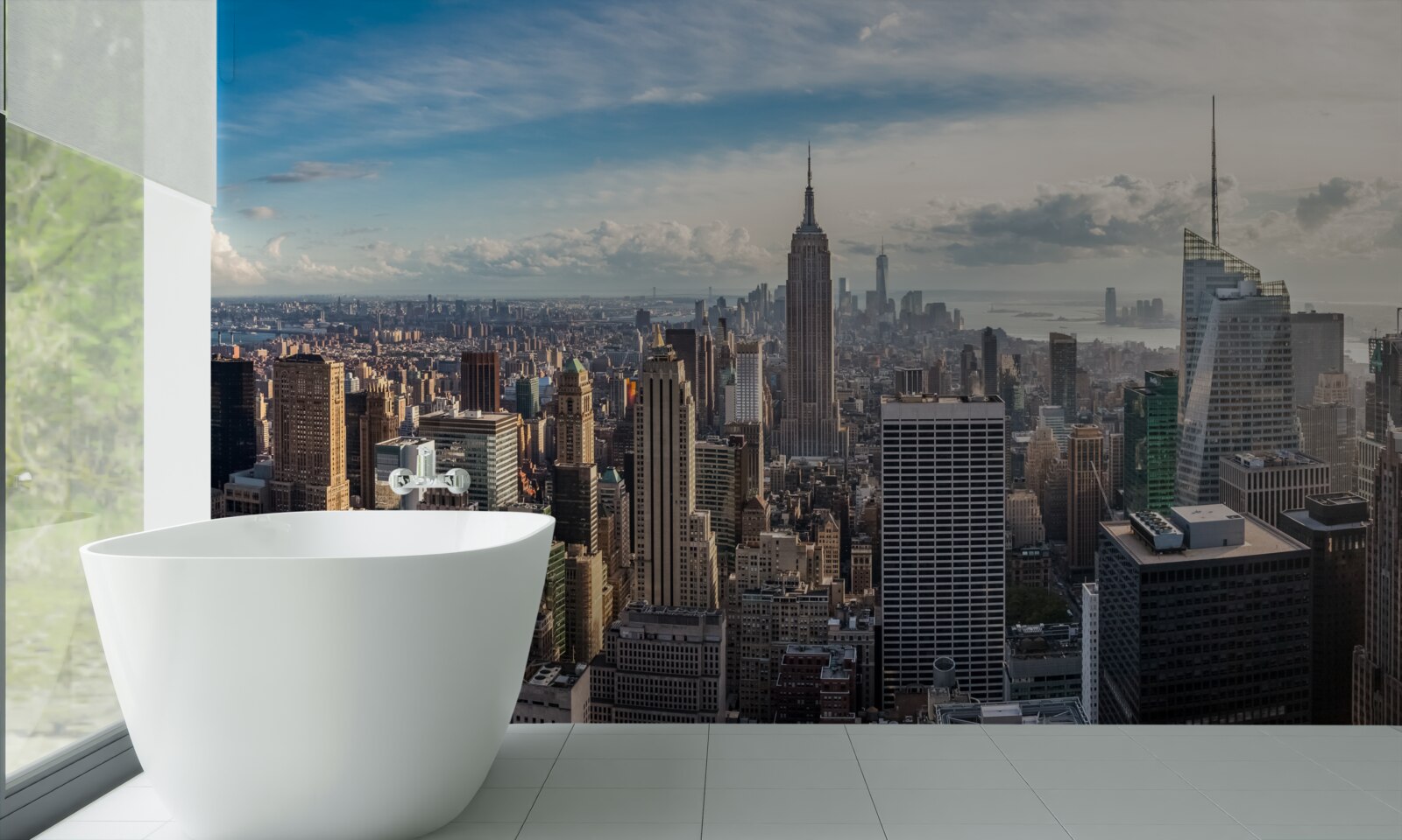 Fotobehang een vogelvlucht door de metropool