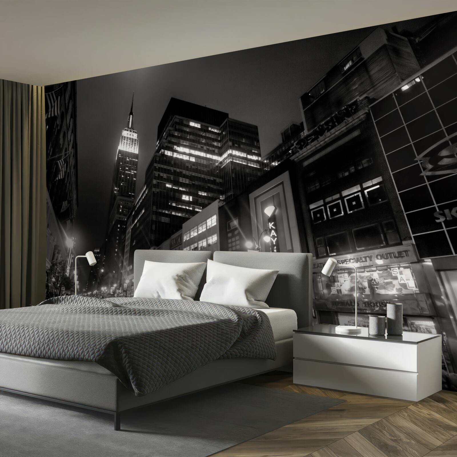 Fotobehang megapolis laan w nocy